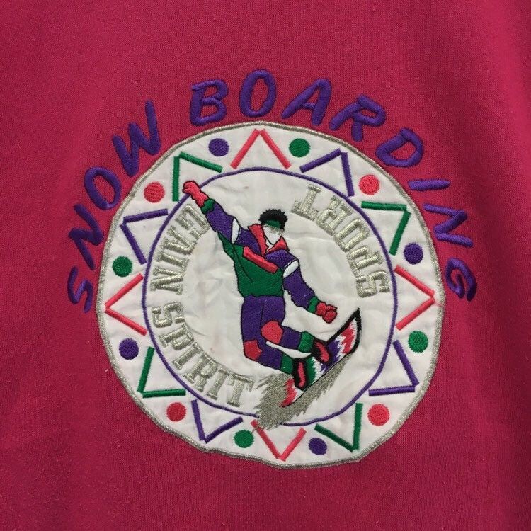 Vintage SNOWBOARDING Crewneck Sweatshirt Size M / US 6-8 / IT 42-44 - 6 Thumbnail
