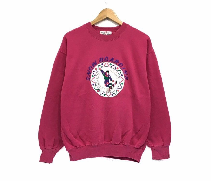 Vintage SNOWBOARDING Crewneck Sweatshirt Size M / US 6-8 / IT 42-44 - 1 Thumbnail