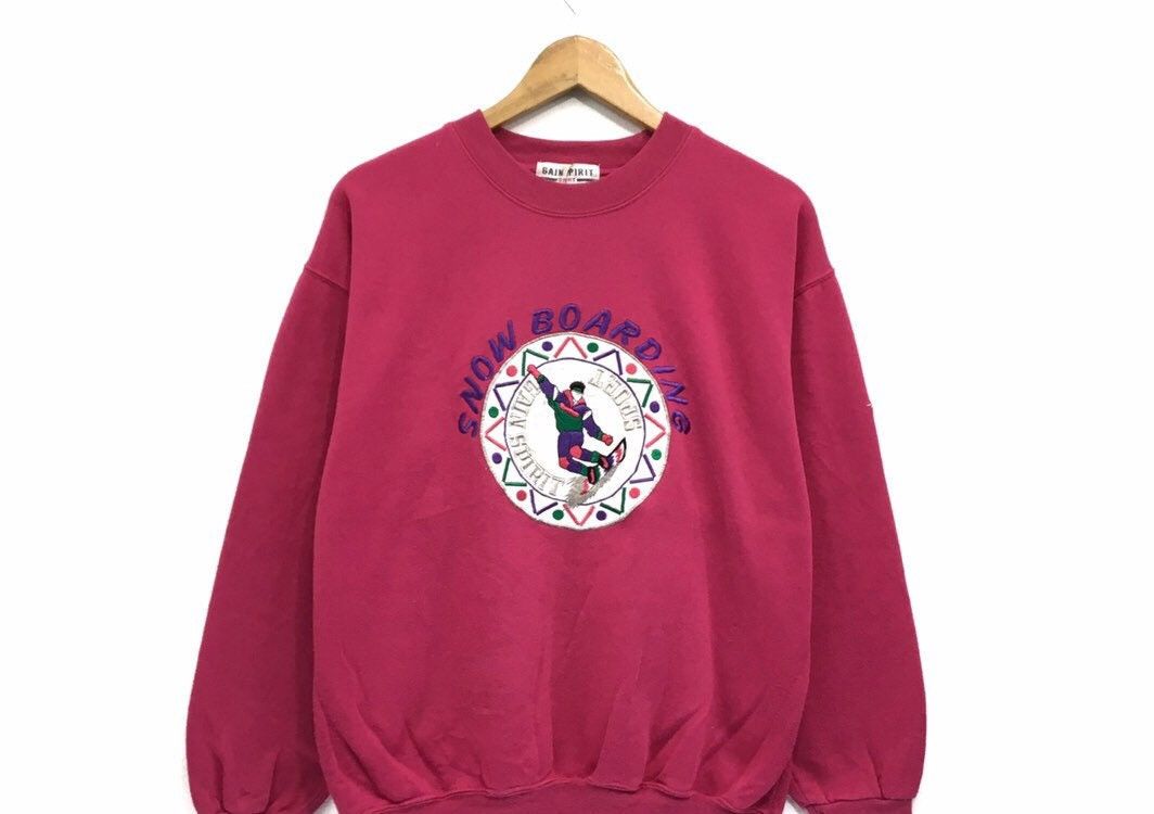 Vintage SNOWBOARDING Crewneck Sweatshirt Size M / US 6-8 / IT 42-44 - 2 Thumbnail