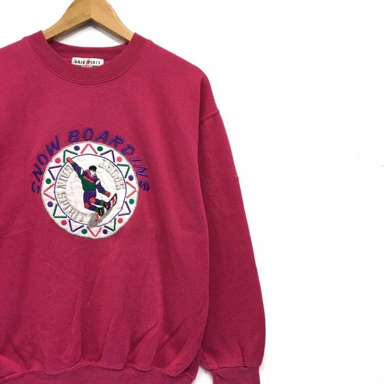 Vintage SNOWBOARDING Crewneck Sweatshirt Size M / US 6-8 / IT 42-44 - 4 Thumbnail