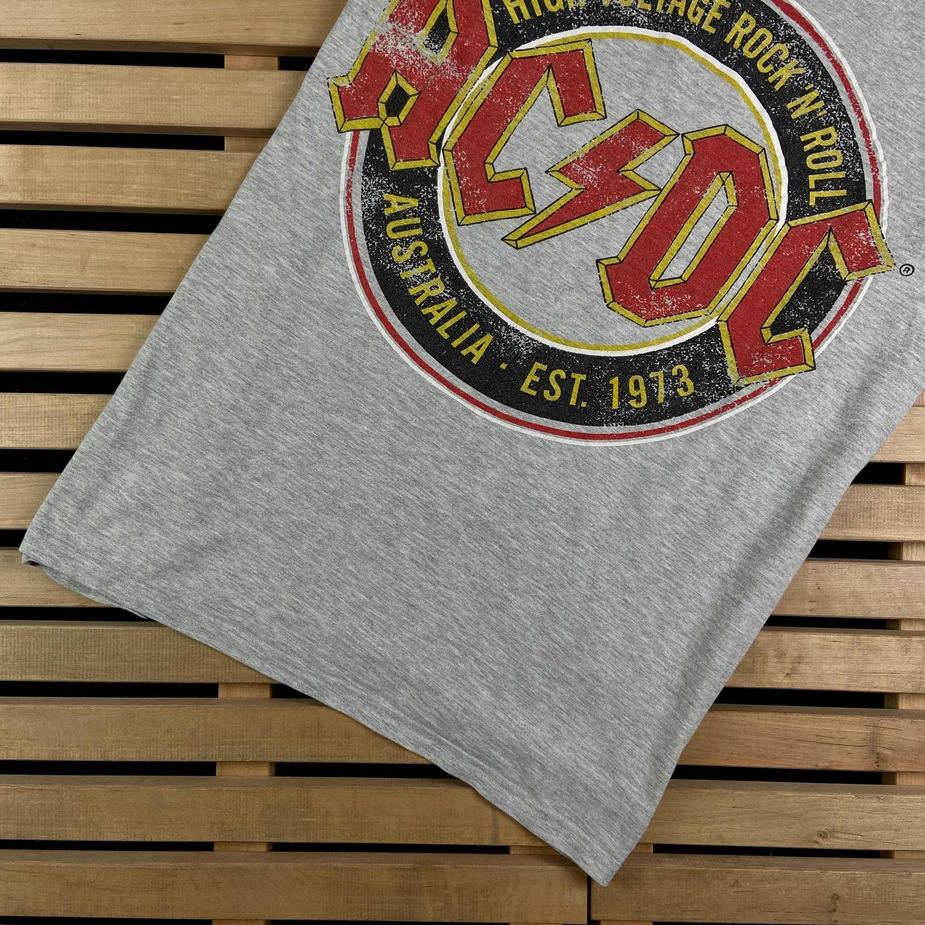 AC/DC × Band Tees × Vintage Mens Vintage T Shirt AC/DC Size XXXXL 4X Size US XXL / EU 58 / 5 - 3 Thumbnail