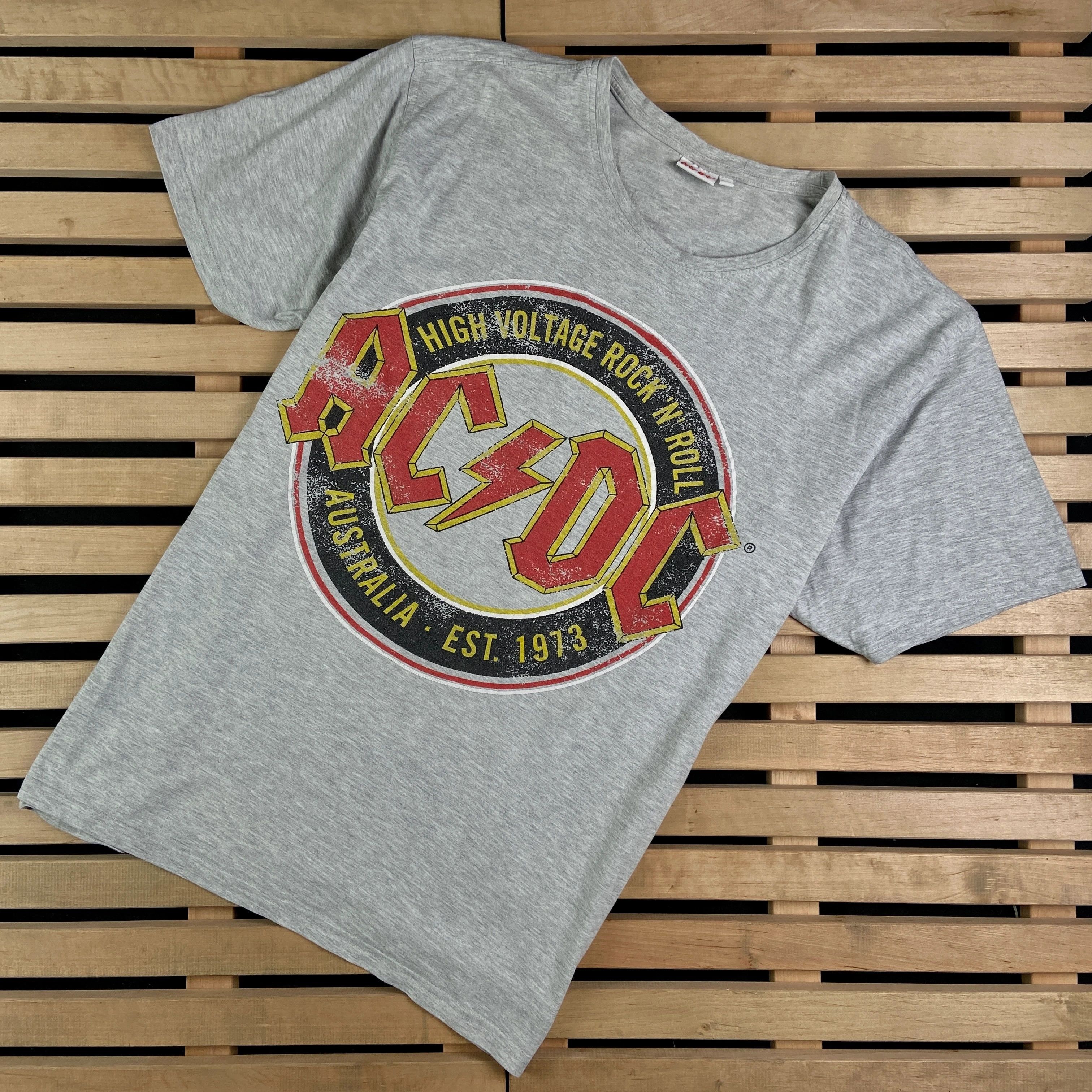 AC/DC × Band Tees × Vintage Mens Vintage T Shirt AC/DC Size XXXXL 4X Size US XXL / EU 58 / 5 - 1 Thumbnail