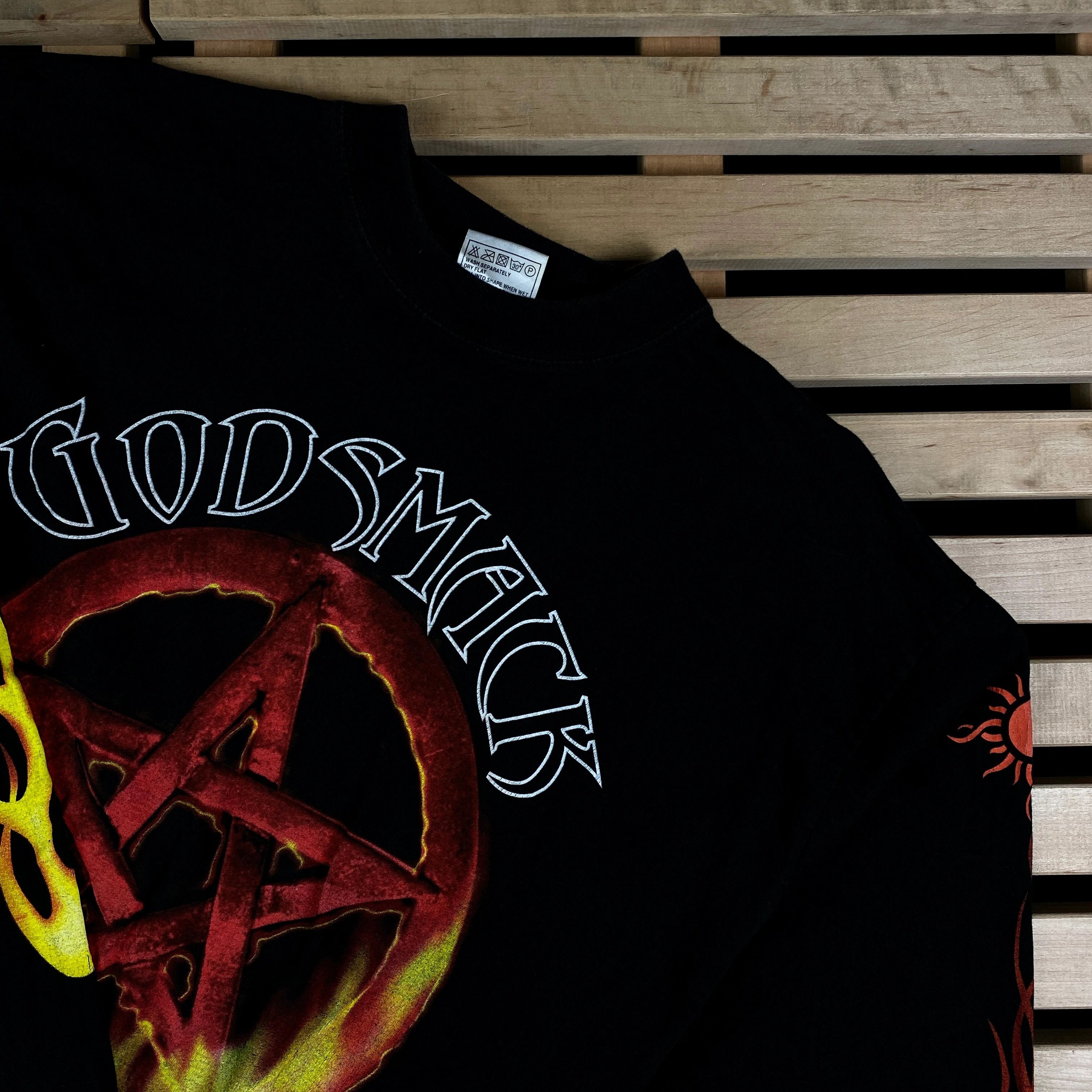 Band Tees × Vintage Mens Vintage 90s Long Sleeve GODSMACK Tour Concert Size XL Size US XL / EU 56 / 4 - 2 Thumbnail