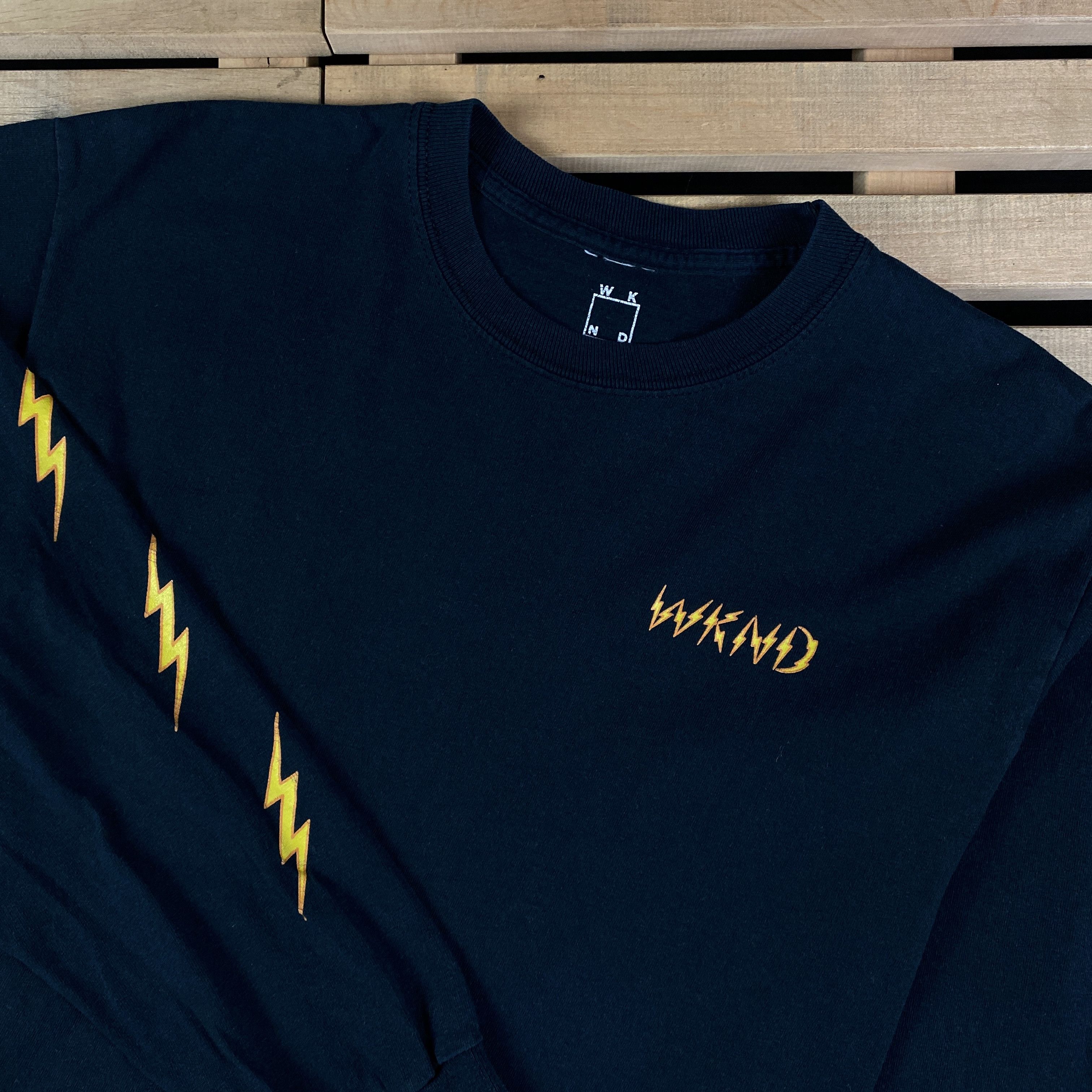 Vintage Mens T Shirt Long Sleeve WKND Vintage Size M Size US M / EU 48-50 / 2 - 2 Thumbnail