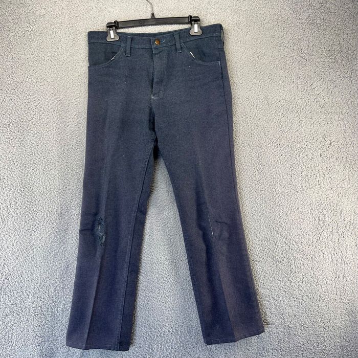 Wrangler Vintage Wrangler Pants Adult 32 Blue Casual Western Rockabilly ...