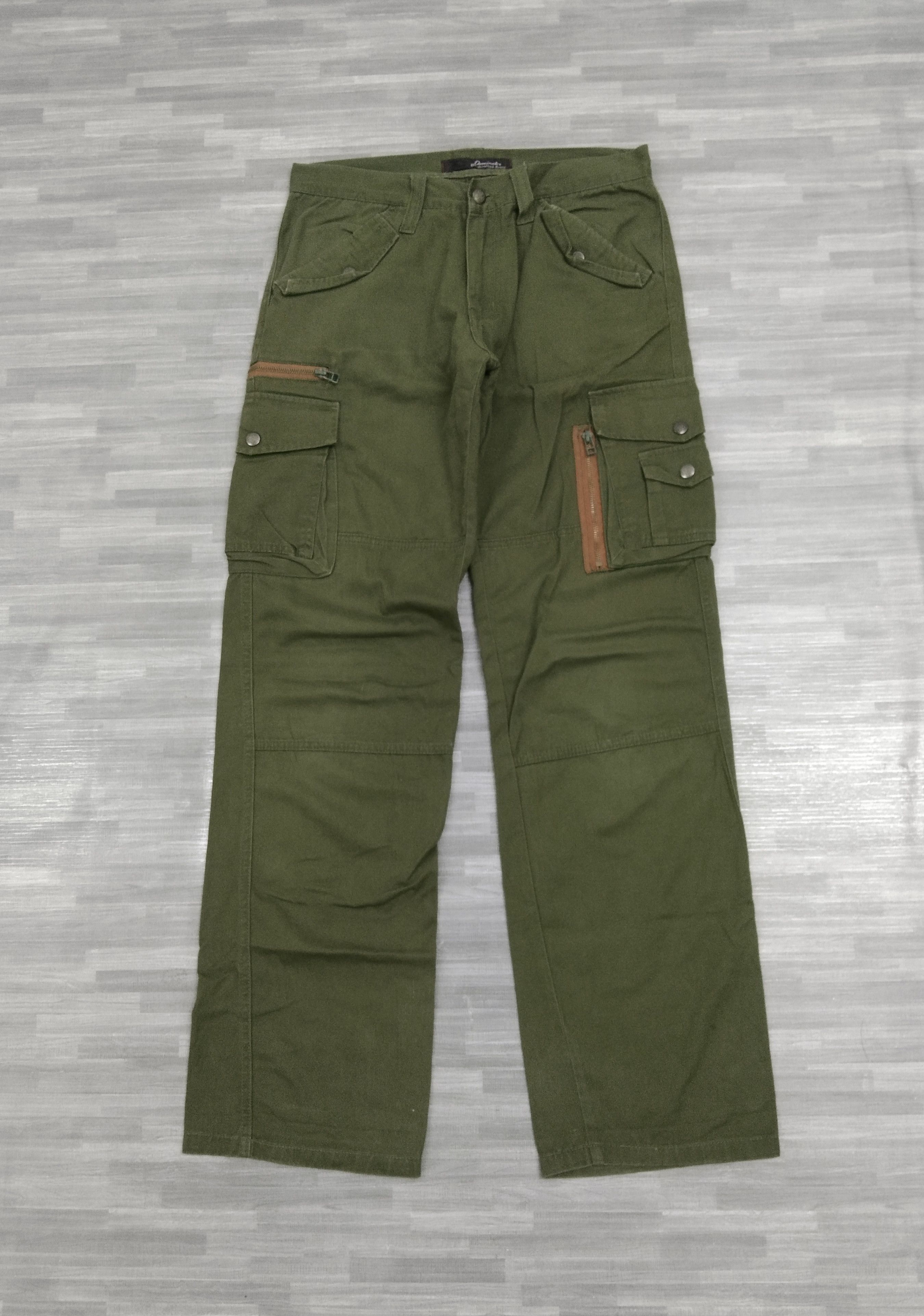 TACTICAL OLIVE GREEN MULTIPOCKET DOMINATE CARGO PANTS