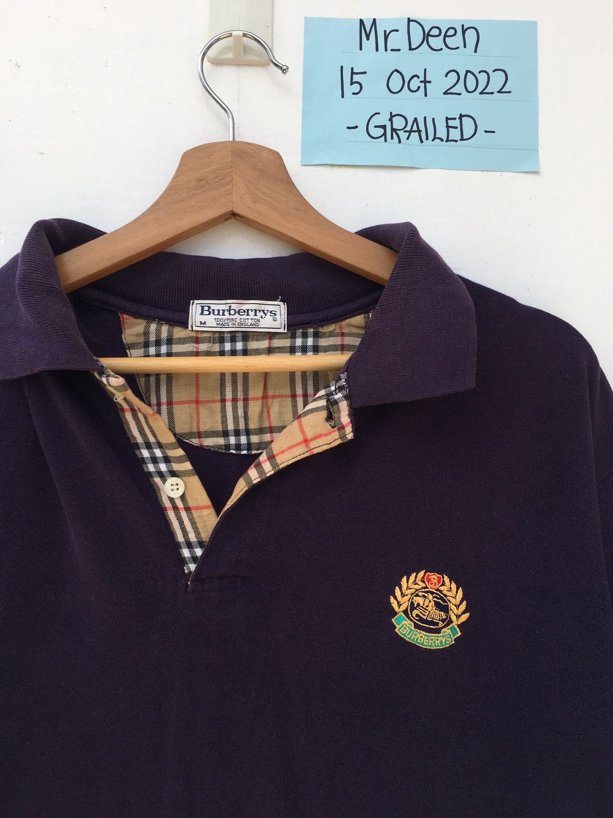 Burberry Rare Vintage 90s Burberry Checkered Polo Shirt Size US L / EU 52-54 / 3 - 6 Thumbnail