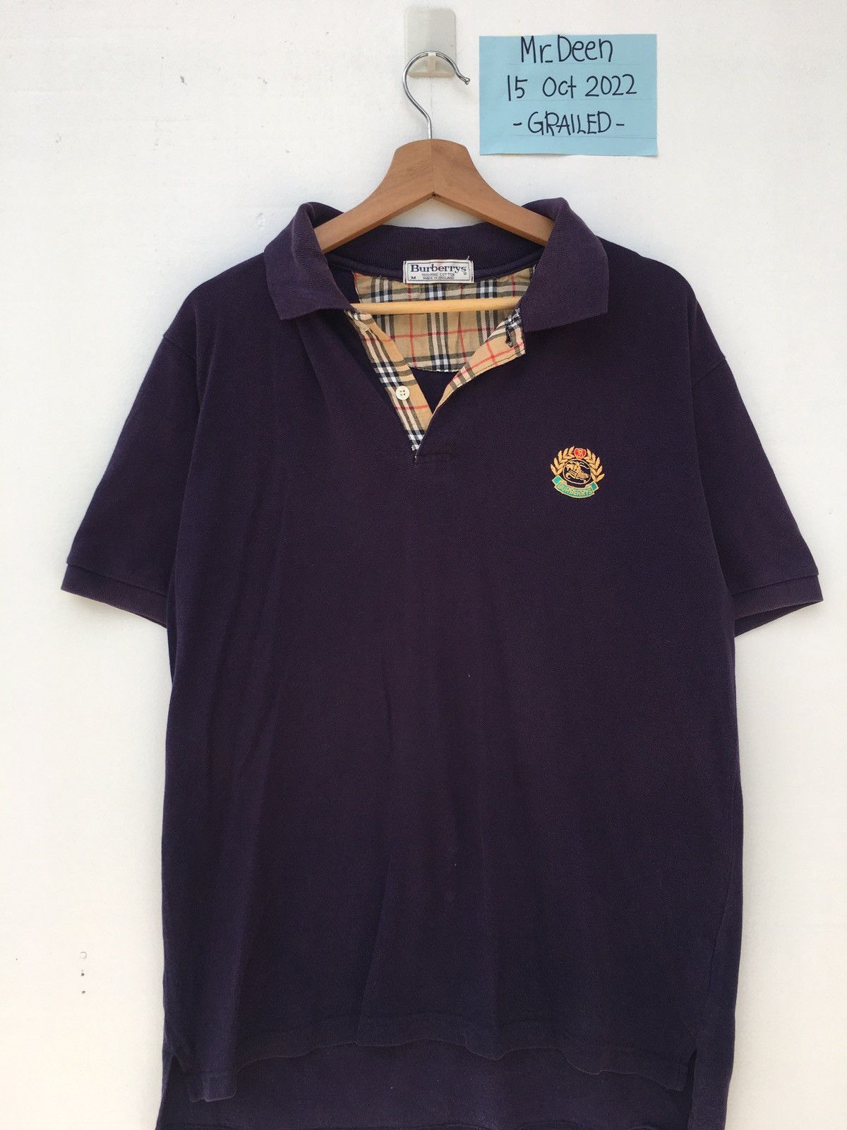 Burberry Rare Vintage 90s Burberry Checkered Polo Shirt Size US L / EU 52-54 / 3 - 5 Thumbnail