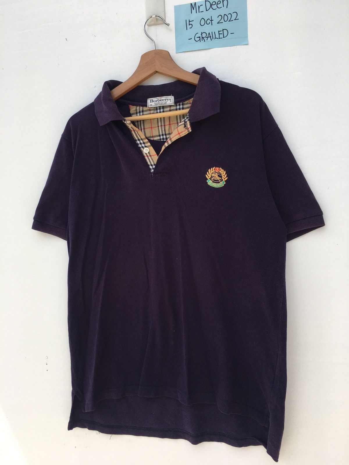 Burberry Rare Vintage 90s Burberry Checkered Polo Shirt Size US L / EU 52-54 / 3 - 4 Thumbnail