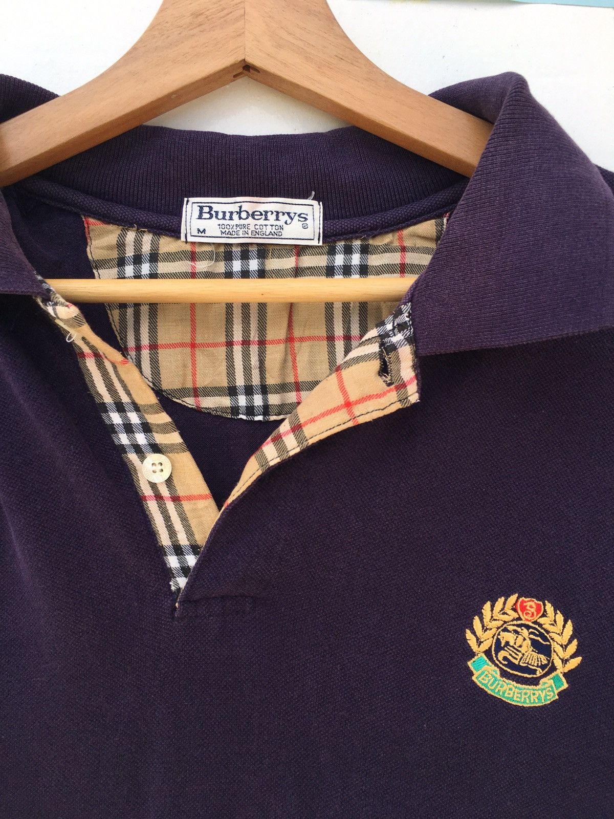 Burberry Rare Vintage 90s Burberry Checkered Polo Shirt Size US L / EU 52-54 / 3 - 7 Thumbnail