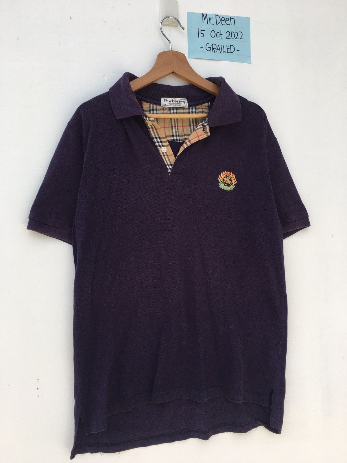 Burberry Rare Vintage 90s Burberry Checkered Polo Shirt Size US L / EU 52-54 / 3 - 3 Thumbnail