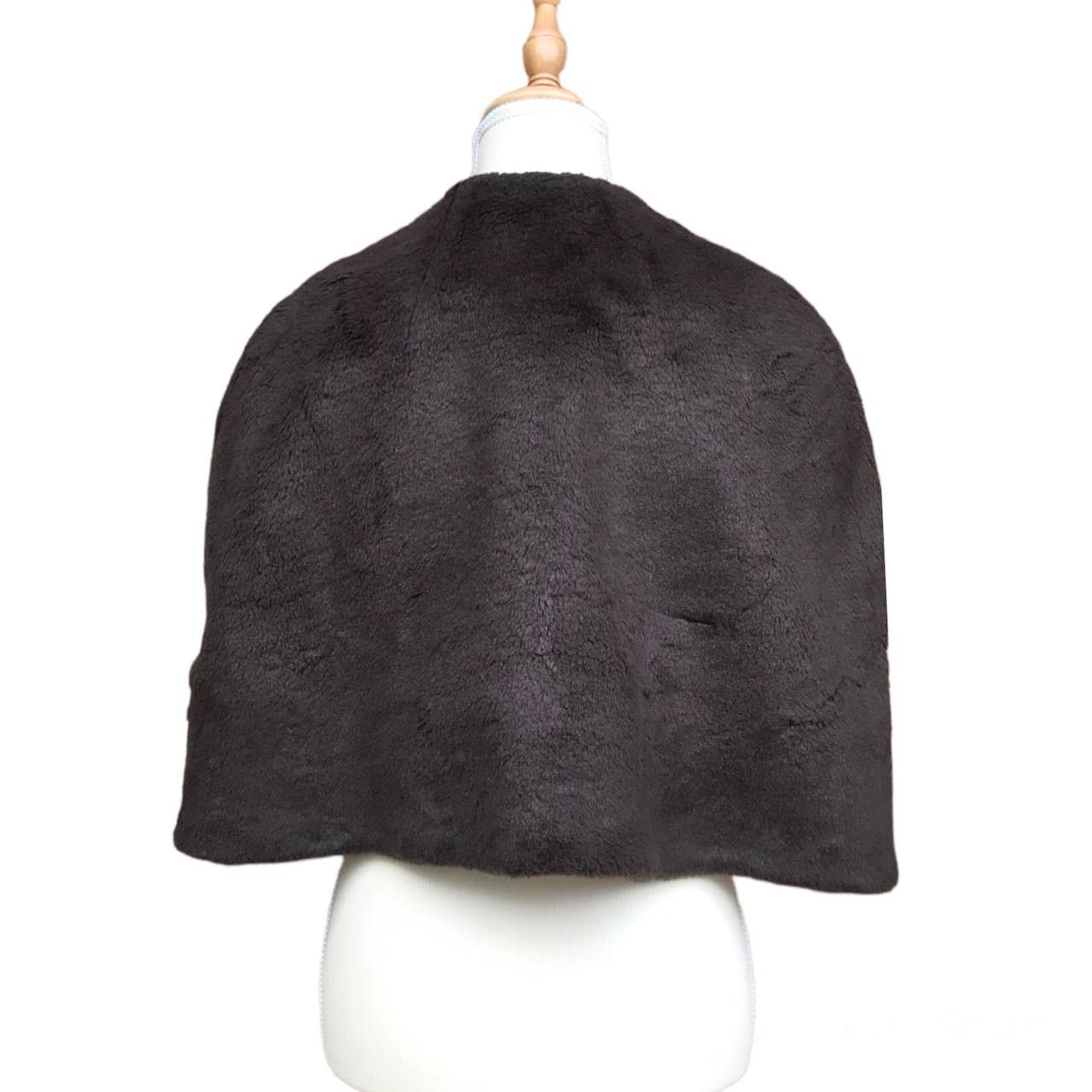Yohji Yamamoto Vintage 90s Yohji Yamamoto faux fur bolero cloak cape Size M / US 6-8 / IT 42-44 - 3 Thumbnail