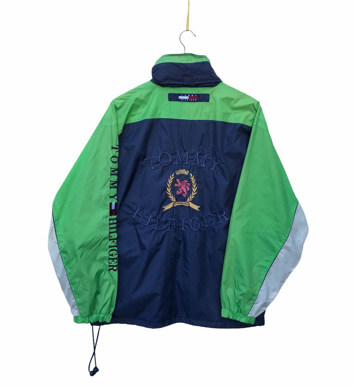 Tommy Hilfiger Vintage 90s Tommy Hilfiger Colour Block Windbreaker Jacket Size US M / EU 48-50 / 2 - 1 Thumbnail