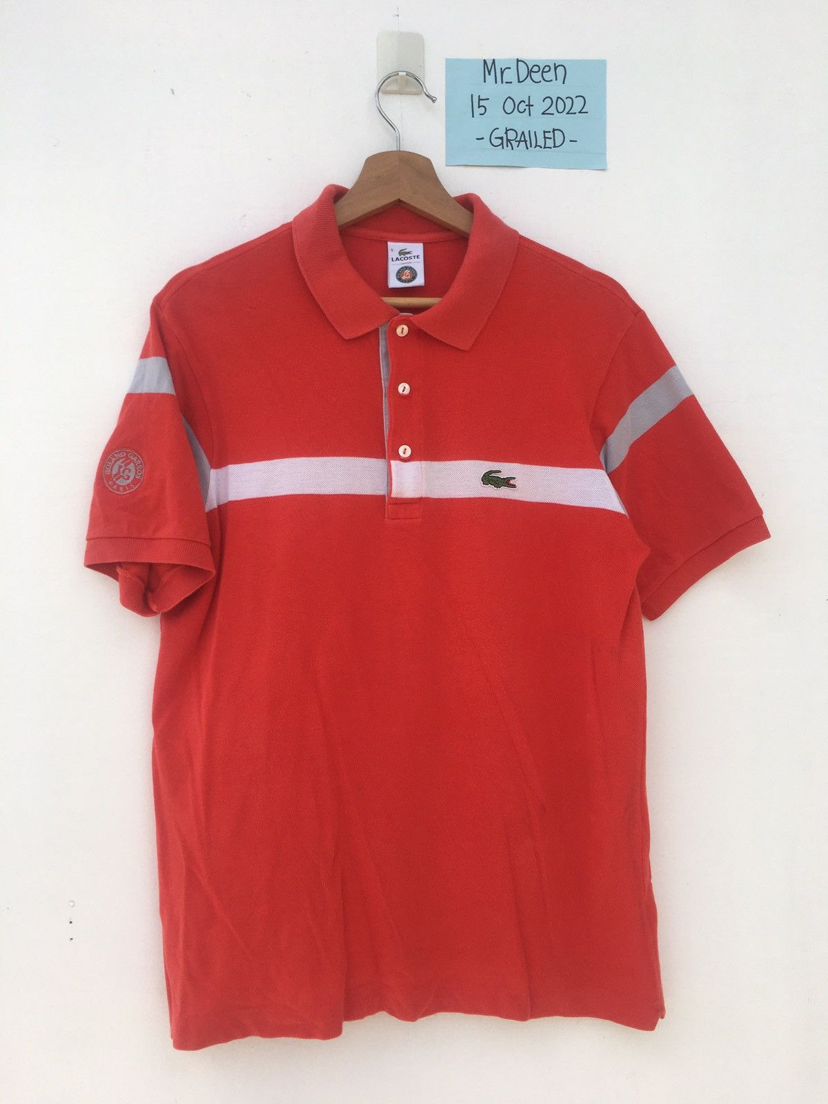 Lacoste Rare Lacoste Roland-Garros Tennis tournament Polo Shirt Size US M / EU 48-50 / 2 - 2 Thumbnail