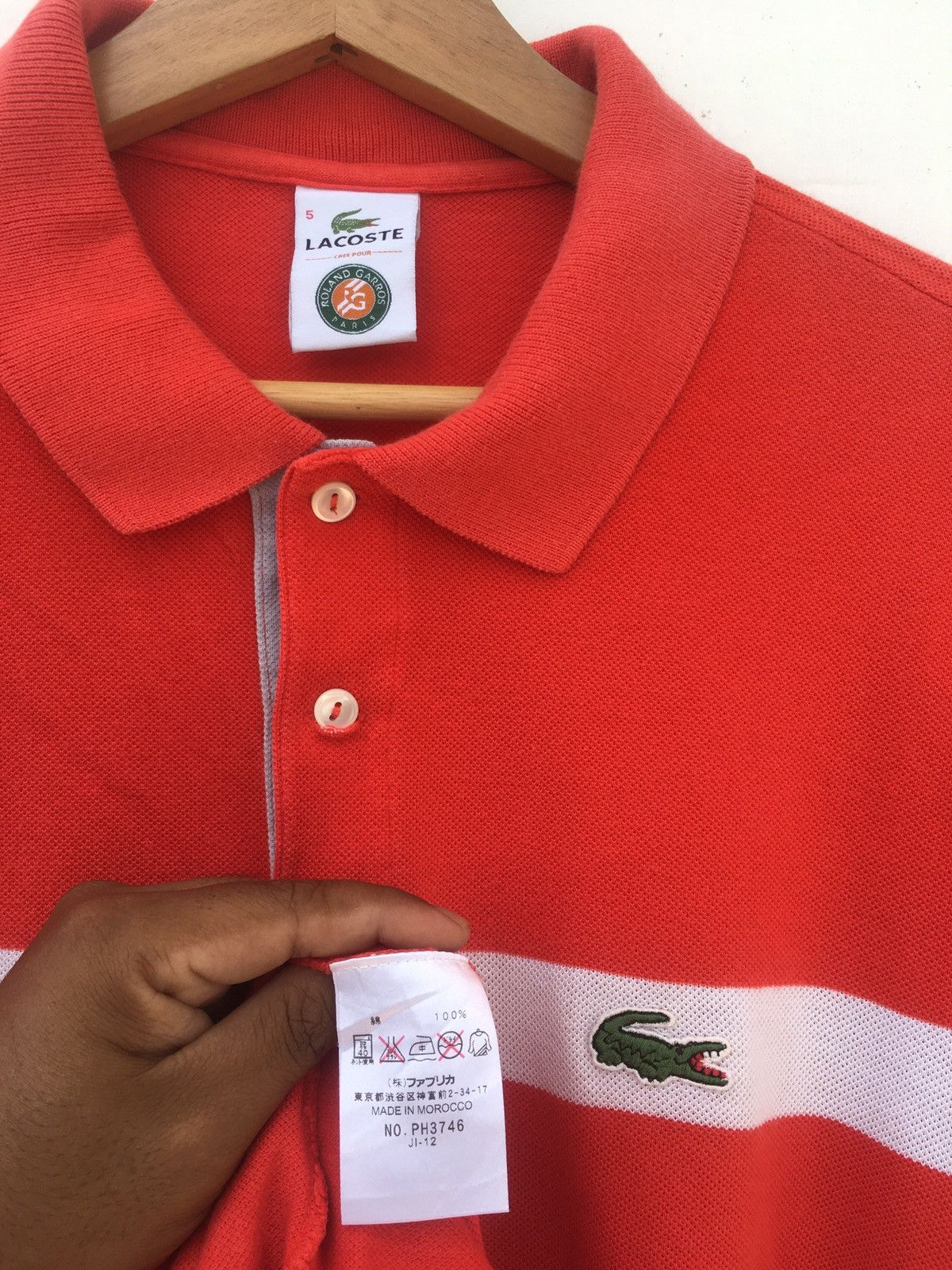 Lacoste Rare Lacoste Roland-Garros Tennis tournament Polo Shirt Size US M / EU 48-50 / 2 - 9 Thumbnail