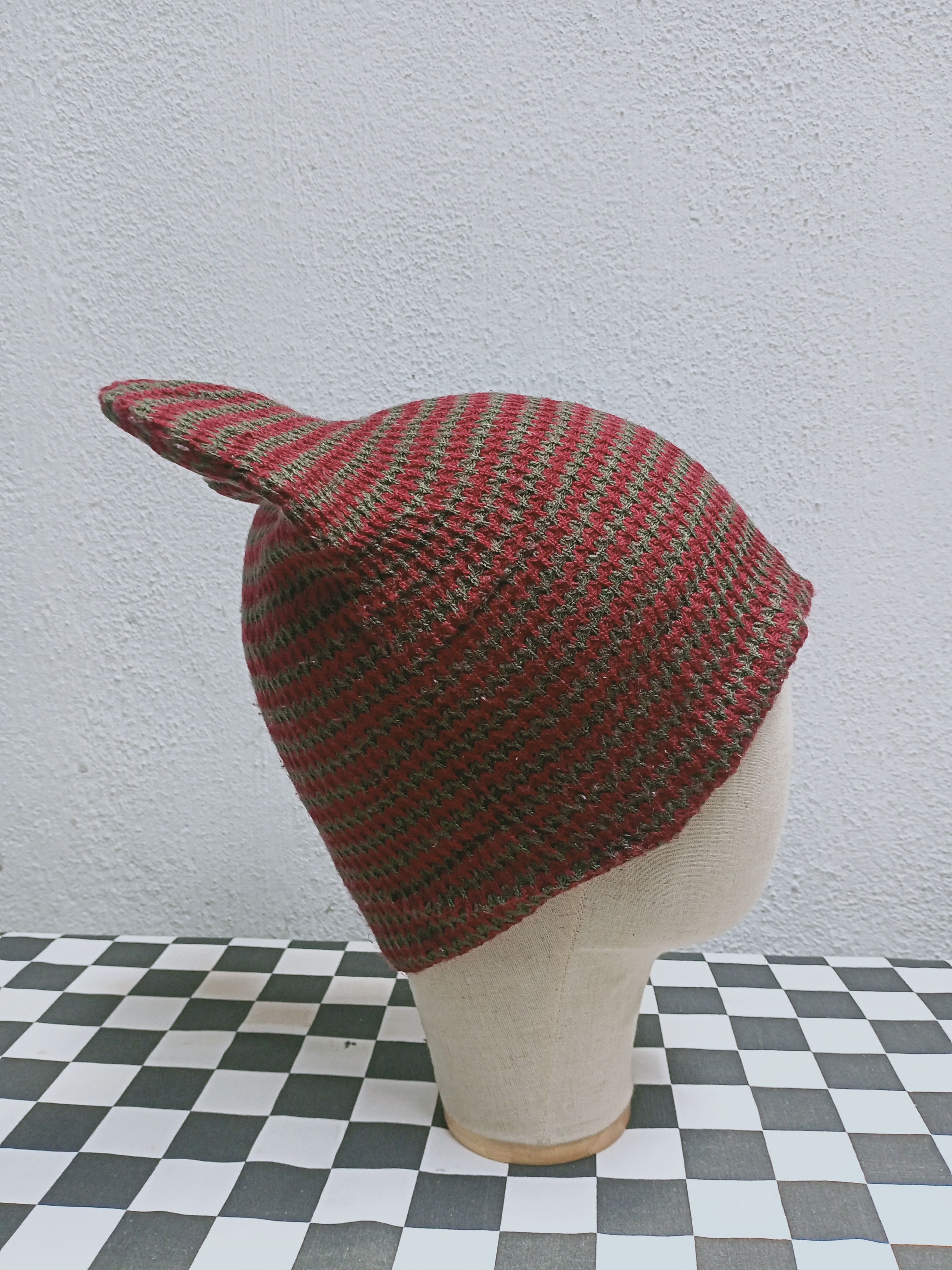 Japanese Brand Ear Knit Beanie Hat Size ONE SIZE - 2 Thumbnail