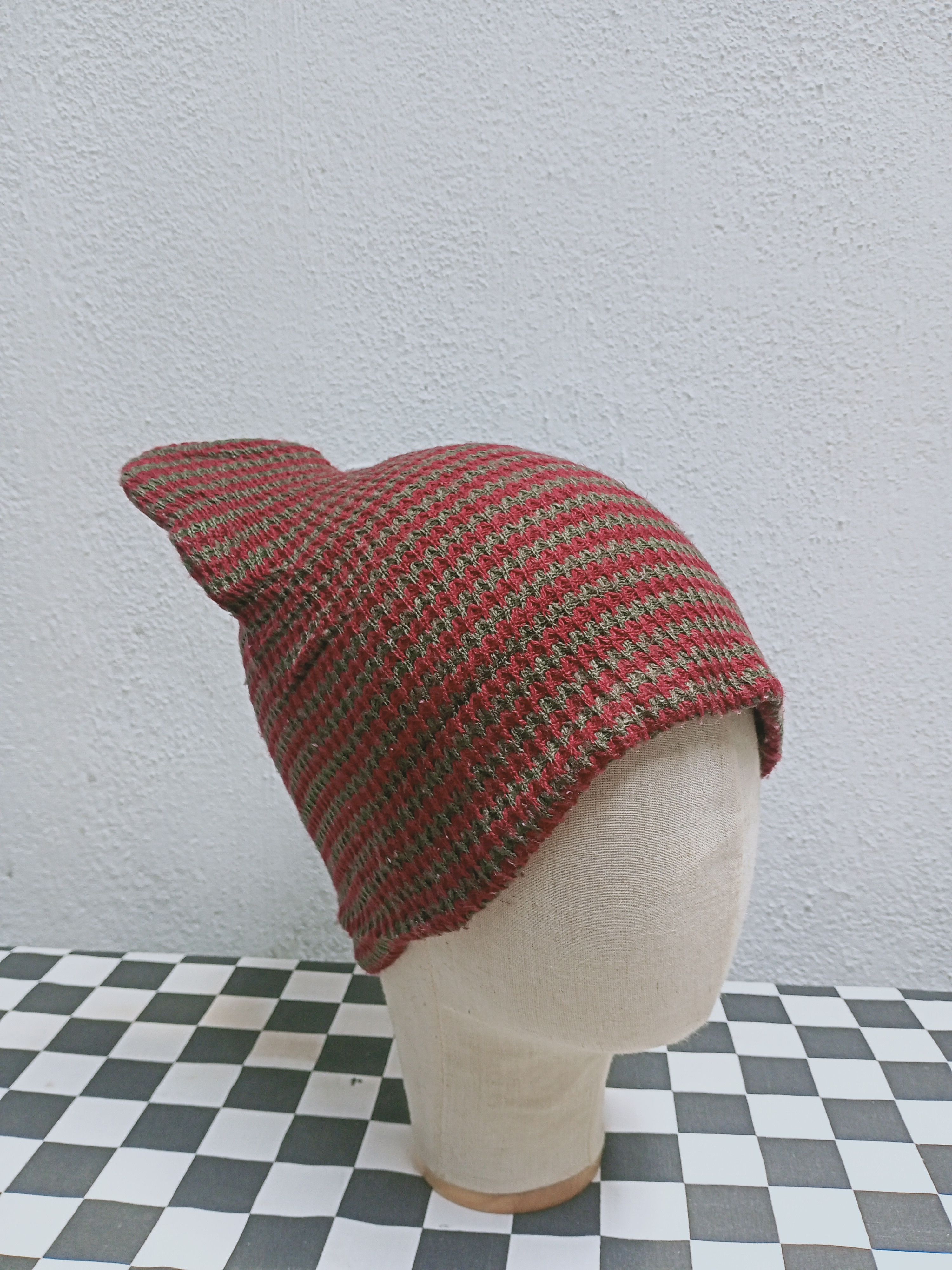 Japanese Brand Ear Knit Beanie Hat Size ONE SIZE - 3 Thumbnail