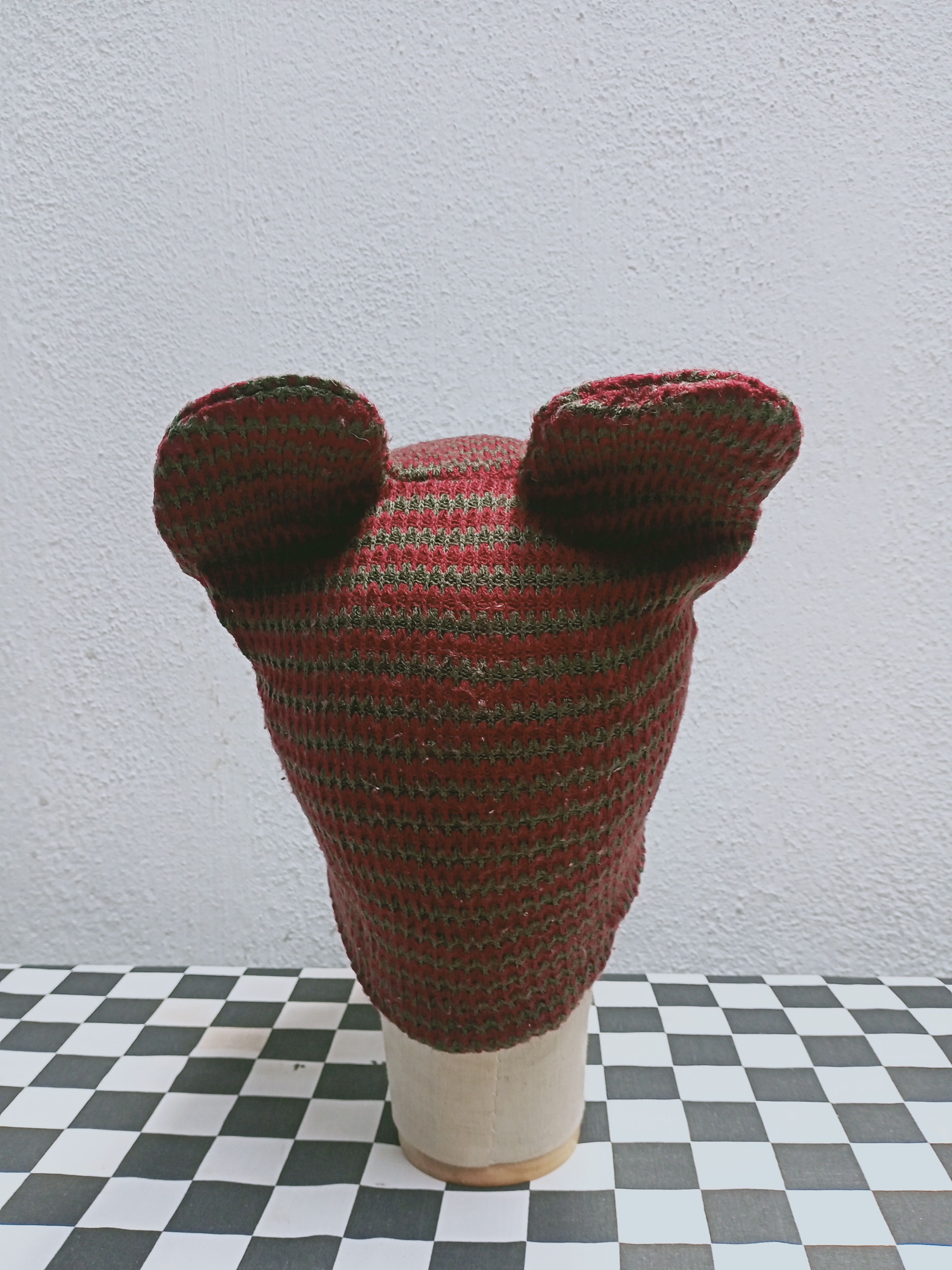 Japanese Brand Ear Knit Beanie Hat Size ONE SIZE - 4 Thumbnail