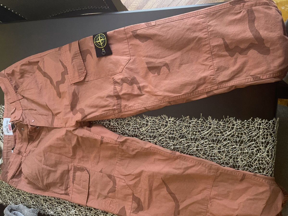 Stone Island Supreme Camo Cargo Pants | Grailed