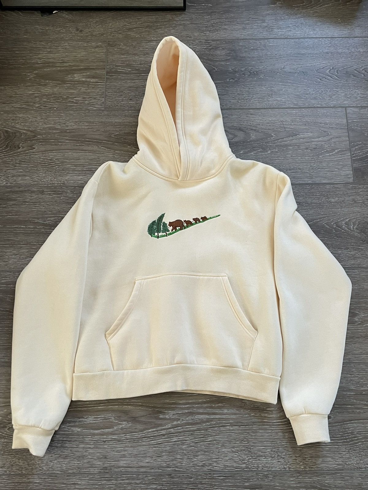 Custom Nike x SunsOut Mama Bear Hoodie Cream Size Medium Grailed