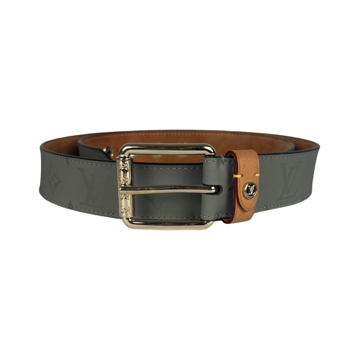 louis vuitton belt tan