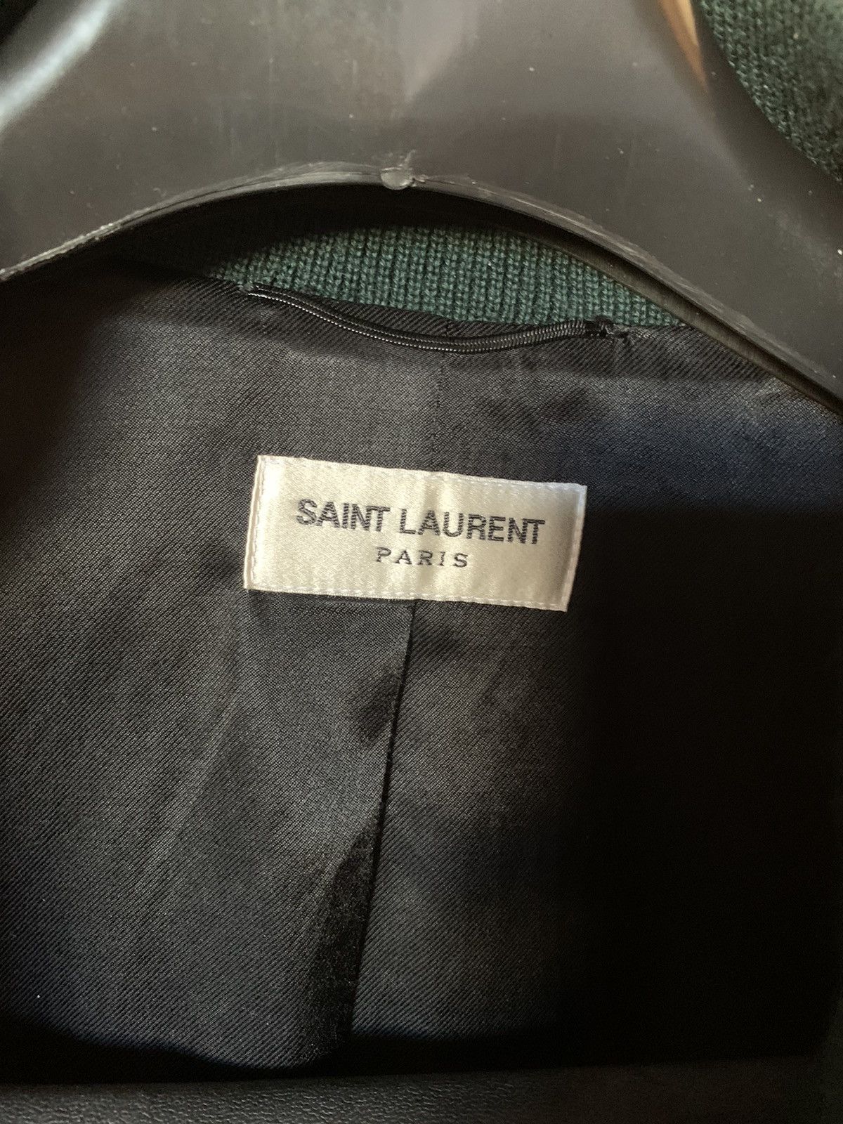 Saint Laurent Paris Saint Laurent Paris Teddy Jacket Forest Green Size US S / EU 44-46 / 1 - 3 Thumbnail