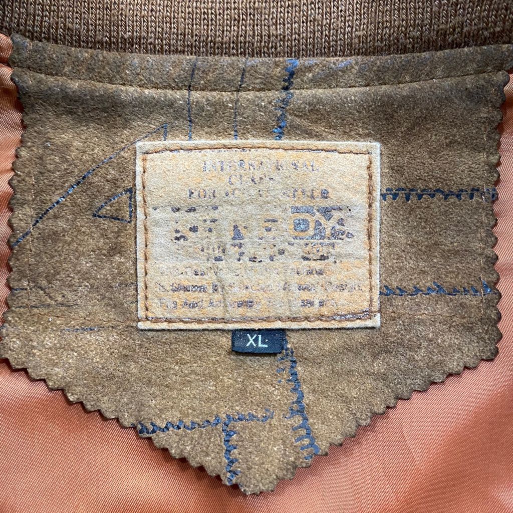 Vintage RARE🔥Vintage Light Leather Arts Patchwork Bomber Jacket Size US XL / EU 56 / 4 - 11 Thumbnail