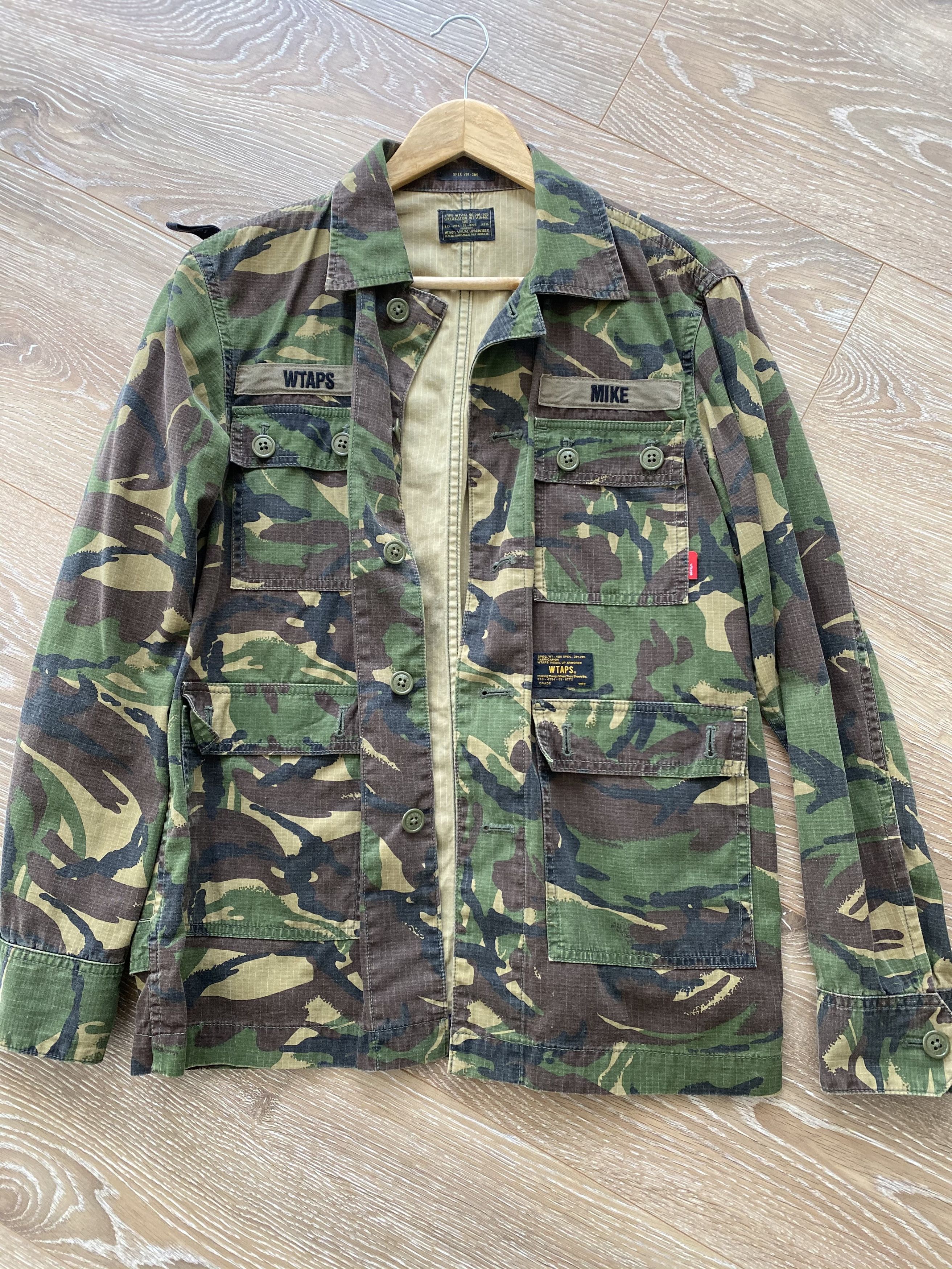 Bape × Wtaps Bape x Wtaps Jungle Shirt Woodland Camo | Grailed