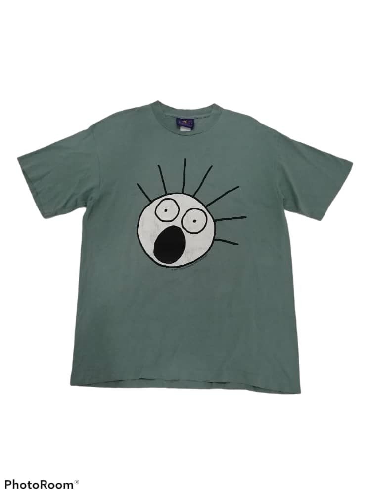 Levi's × Vintage Vintage 90s Levi's Scared Guy Tees Size US L / EU 52-54 / 3 - 1 Thumbnail