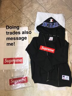 Supreme x champion box hotsell logo hoodie