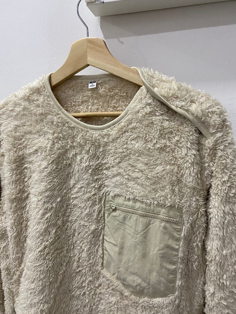 Japanese Brand × Uniqlo Japanese Brand Uniqlo Fleece Sherpa Sweatshirts Size US M / EU 48-50 / 2 - 5 Thumbnail