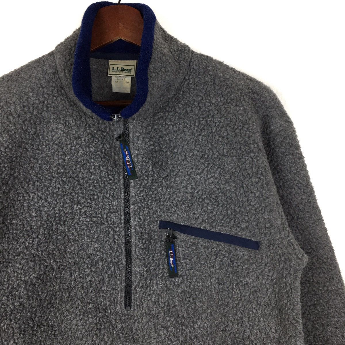 L.L. Bean 80s Vintage LL Bean Fleece Jacket Size US S / EU 44-46 / 1 - 4 Thumbnail
