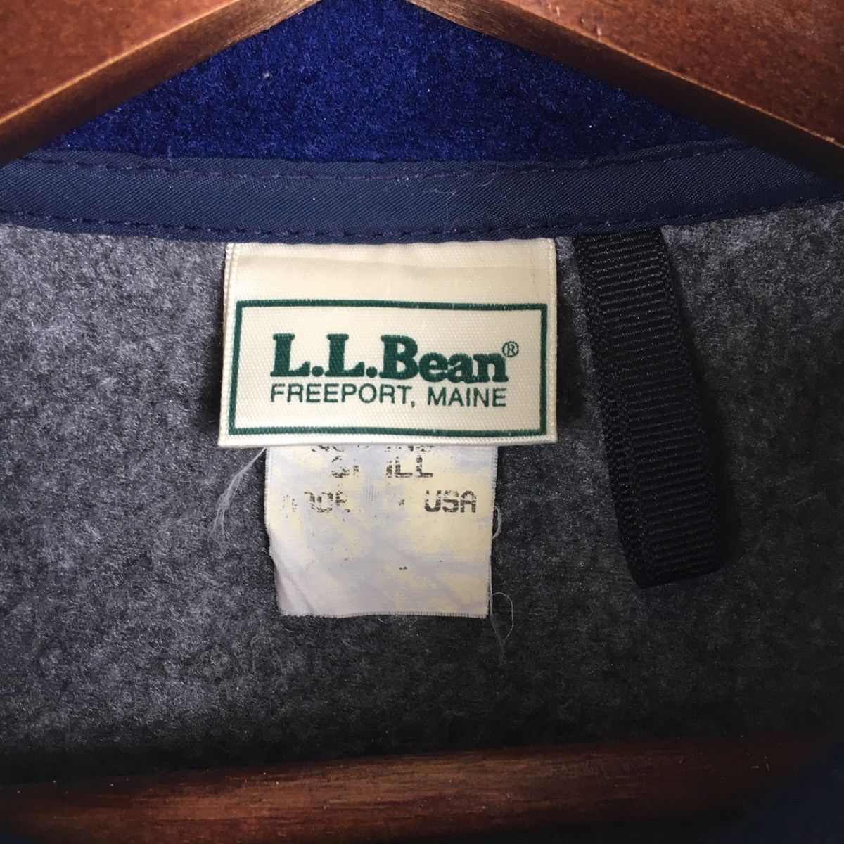 L.L. Bean 80s Vintage LL Bean Fleece Jacket Size US S / EU 44-46 / 1 - 5 Thumbnail