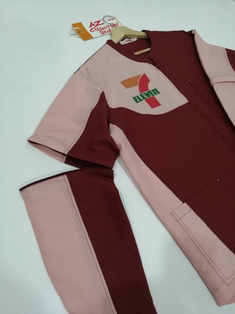 Japanese Brand × Uniform Wares × Vintage Vintage 90s 7 ELEVEN Uniform Jacket Zipper Size US L / EU 52-54 / 3 - 4 Thumbnail