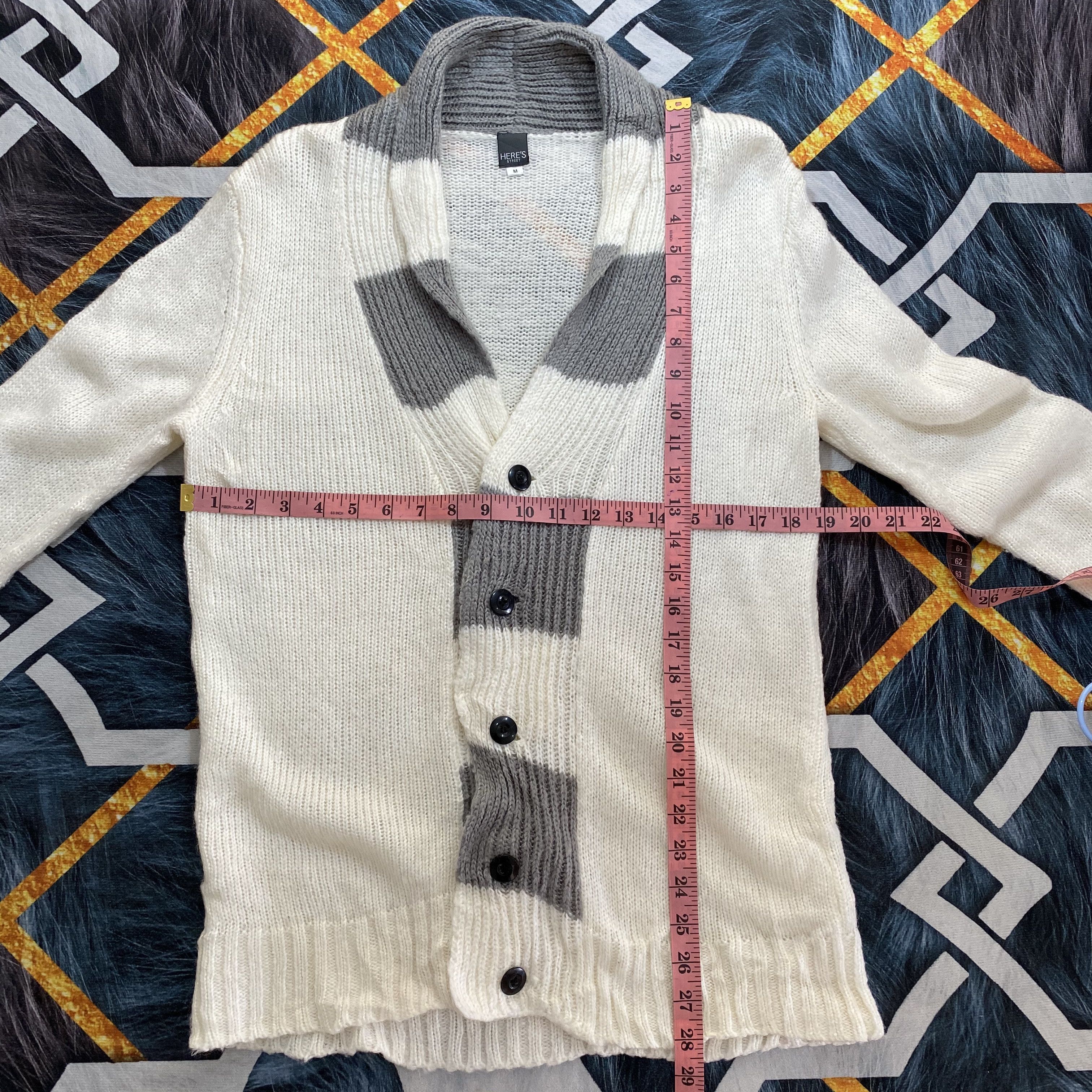Japanese Brand Here's Street Japanese Knitwear Cardigan Size US M / EU 48-50 / 2 - 10 Thumbnail