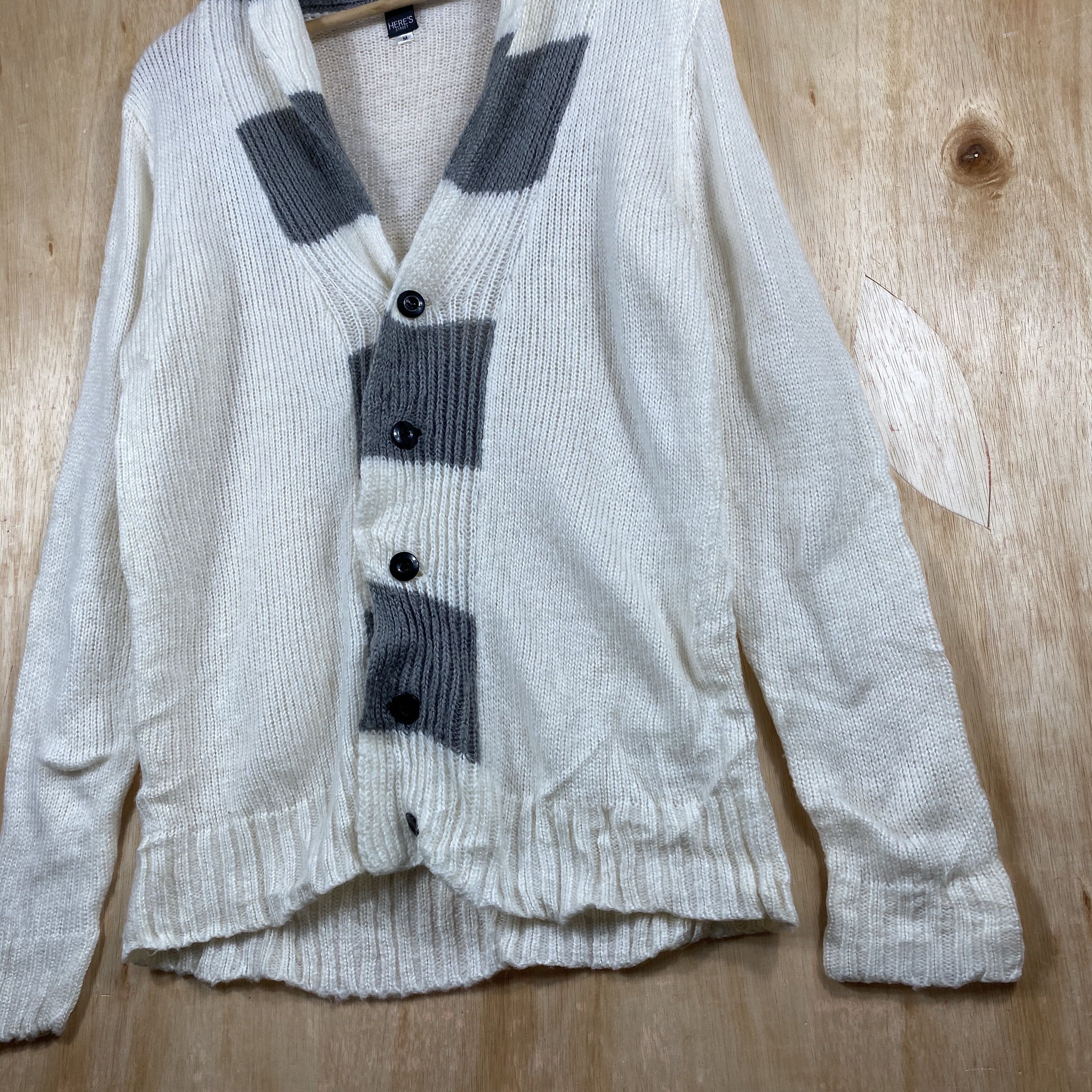 Japanese Brand Here's Street Japanese Knitwear Cardigan Size US M / EU 48-50 / 2 - 9 Thumbnail