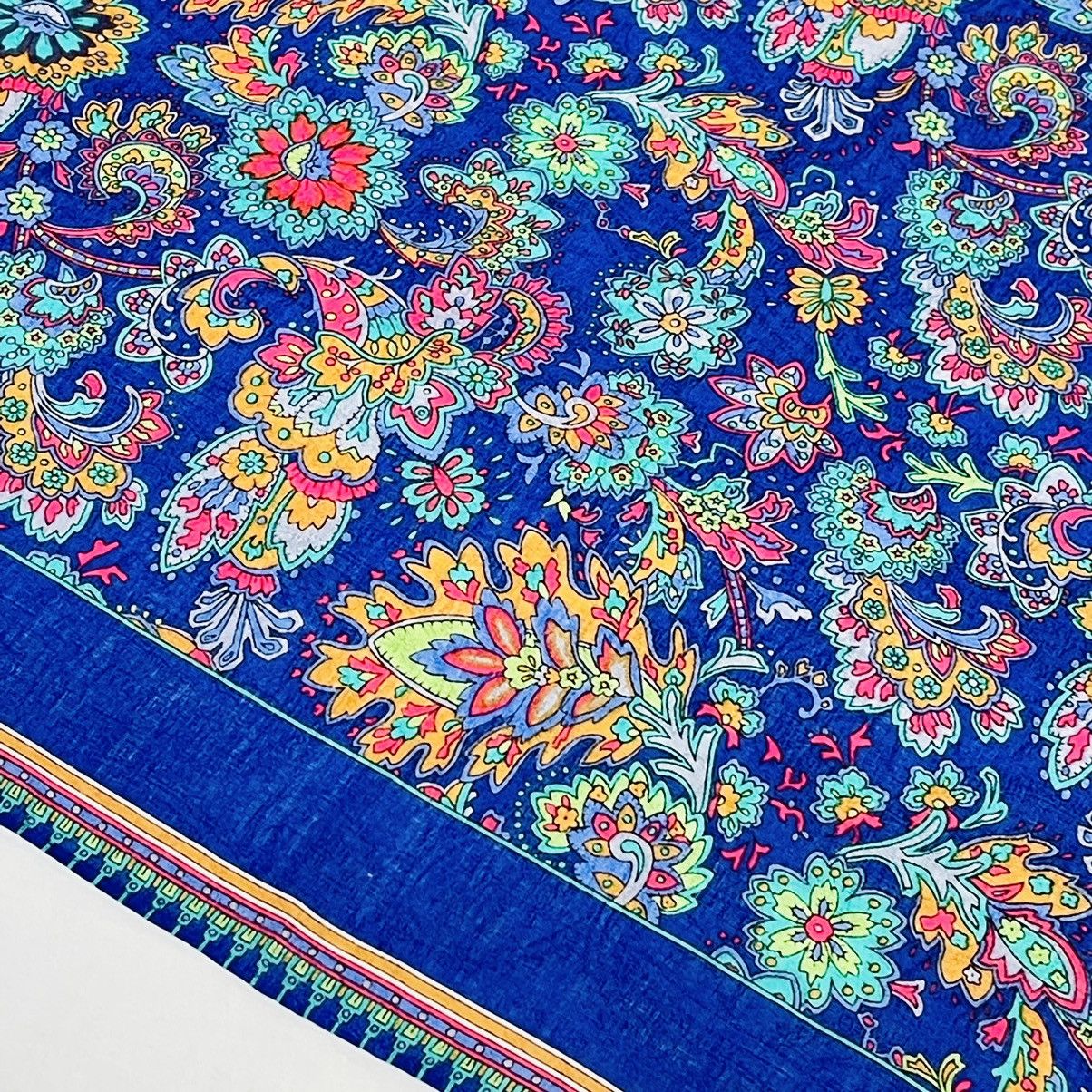 YVES SAINT LAURENT BANDANA HANDKERCHIEF NECKERCHIEF SCARF
