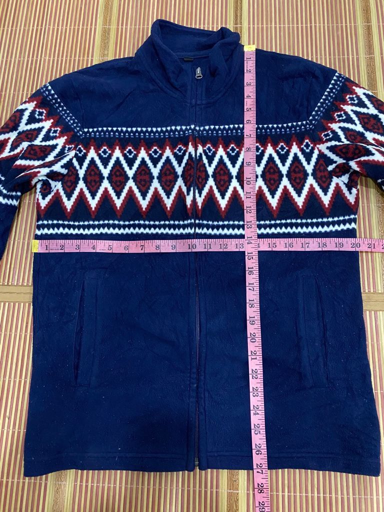 Japanese Brand × Uniqlo Japanese Uniqlo Printed Fleece Zipper Light Jackets Size US M / EU 48-50 / 2 - 12 Thumbnail