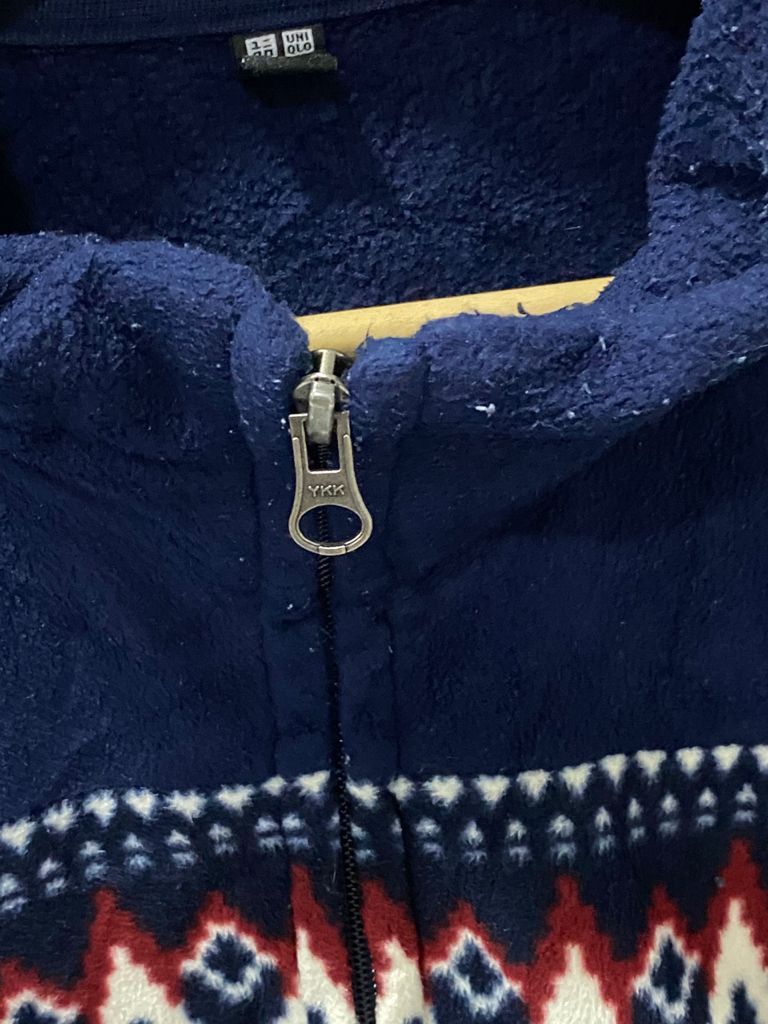 Japanese Brand × Uniqlo Japanese Uniqlo Printed Fleece Zipper Light Jackets Size US M / EU 48-50 / 2 - 8 Thumbnail