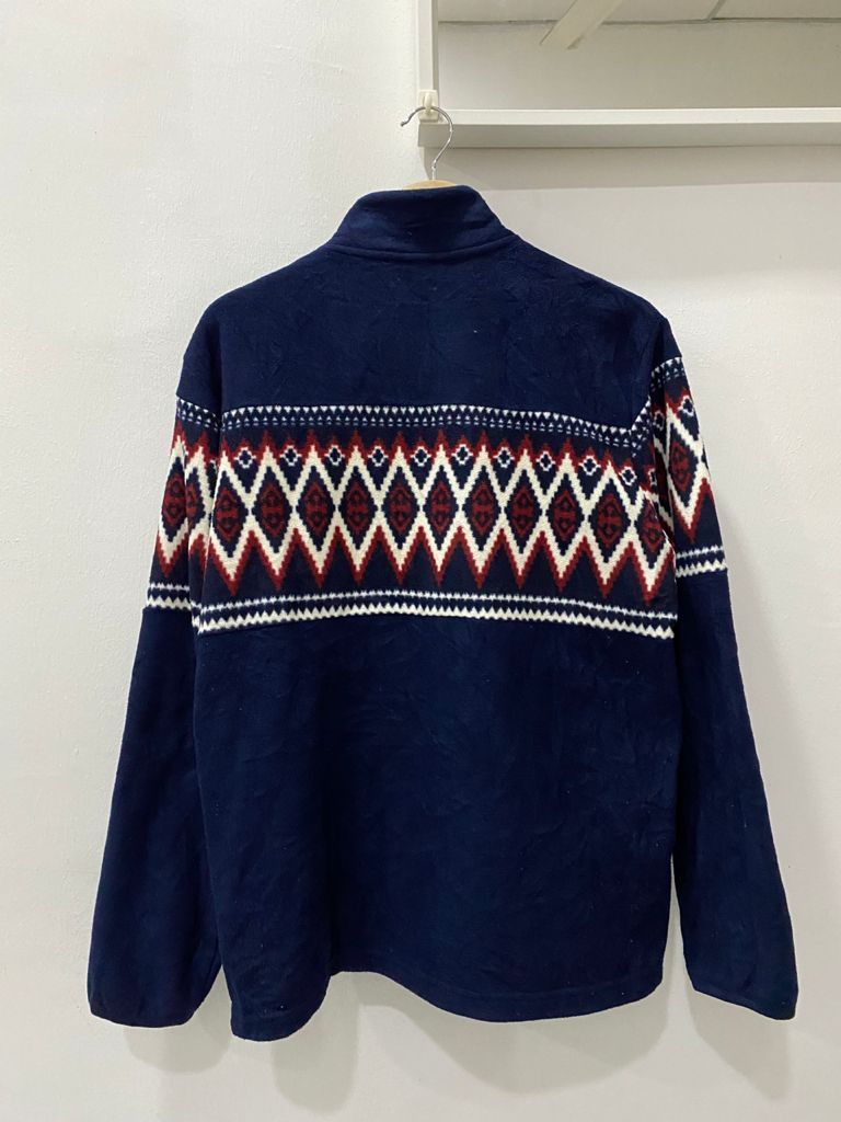 Japanese Brand × Uniqlo Japanese Uniqlo Printed Fleece Zipper Light Jackets Size US M / EU 48-50 / 2 - 2 Thumbnail