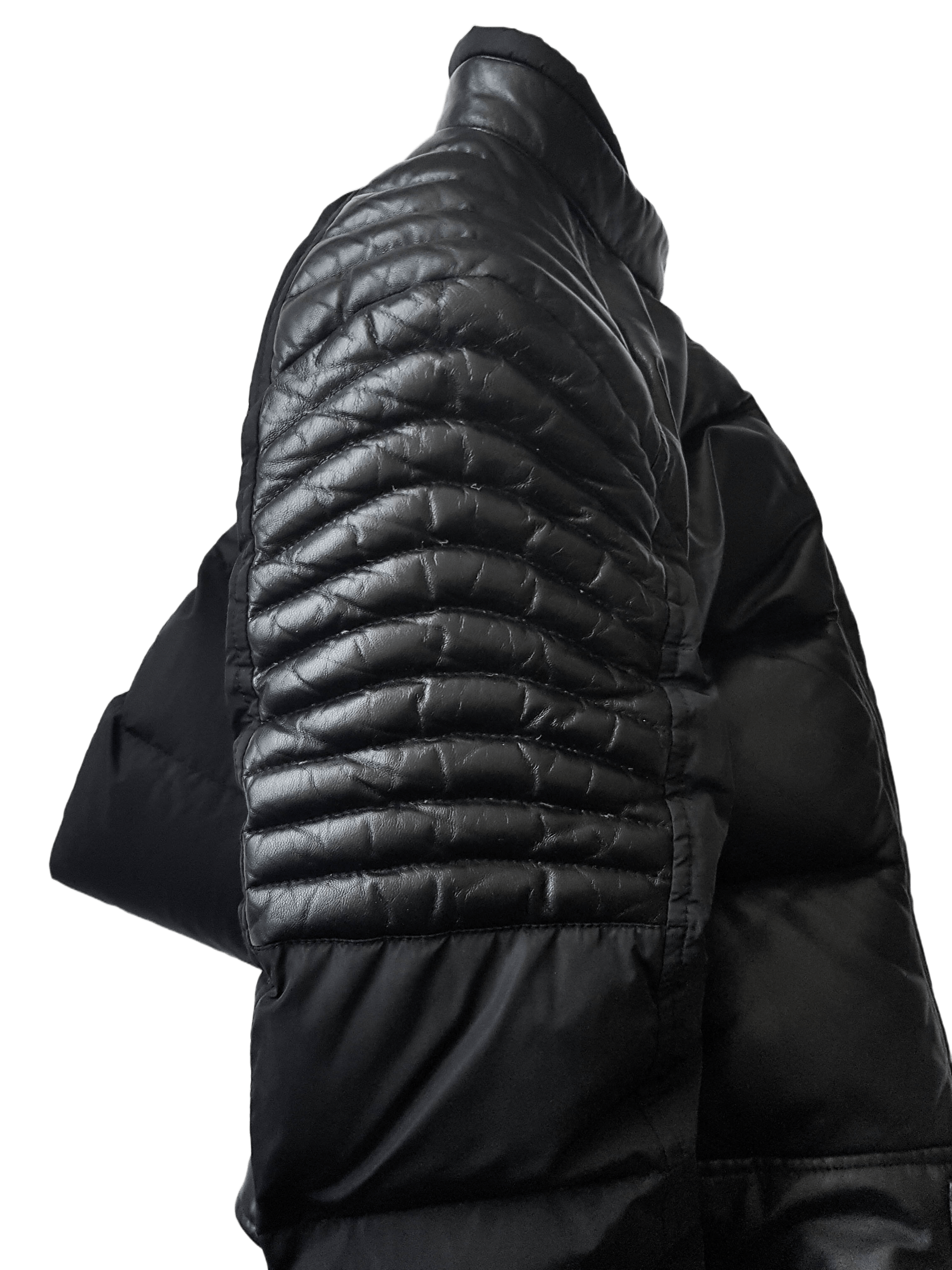 Moncler Leather Down Puffer Jacket - Clematis Giubotto - UNISEX Size M / US 6-8 / IT 42-44 - 8 Thumbnail