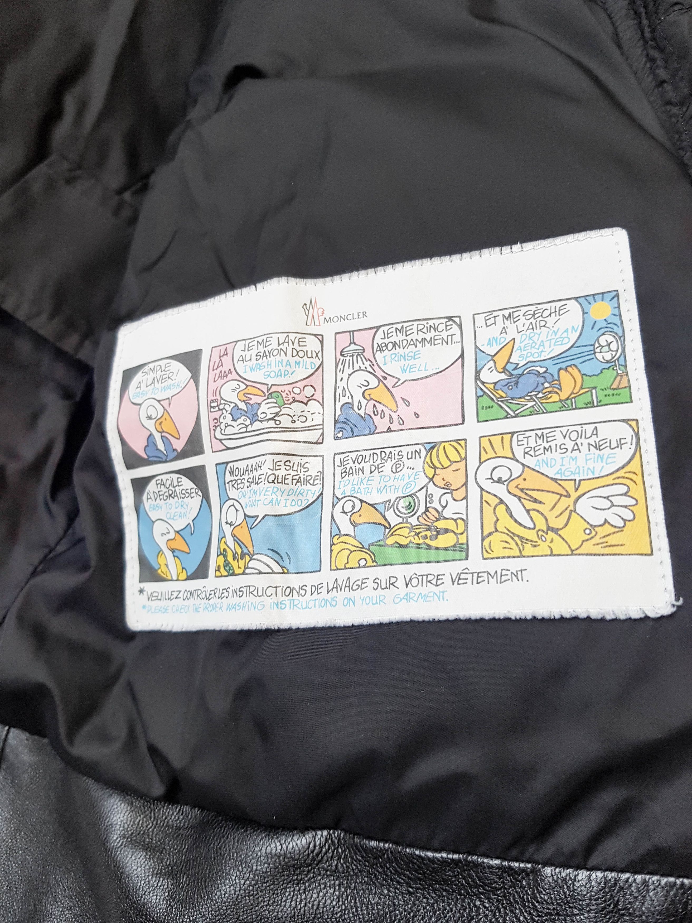 Moncler Leather Down Puffer Jacket - Clematis Giubotto - UNISEX Size M / US 6-8 / IT 42-44 - 17 Thumbnail