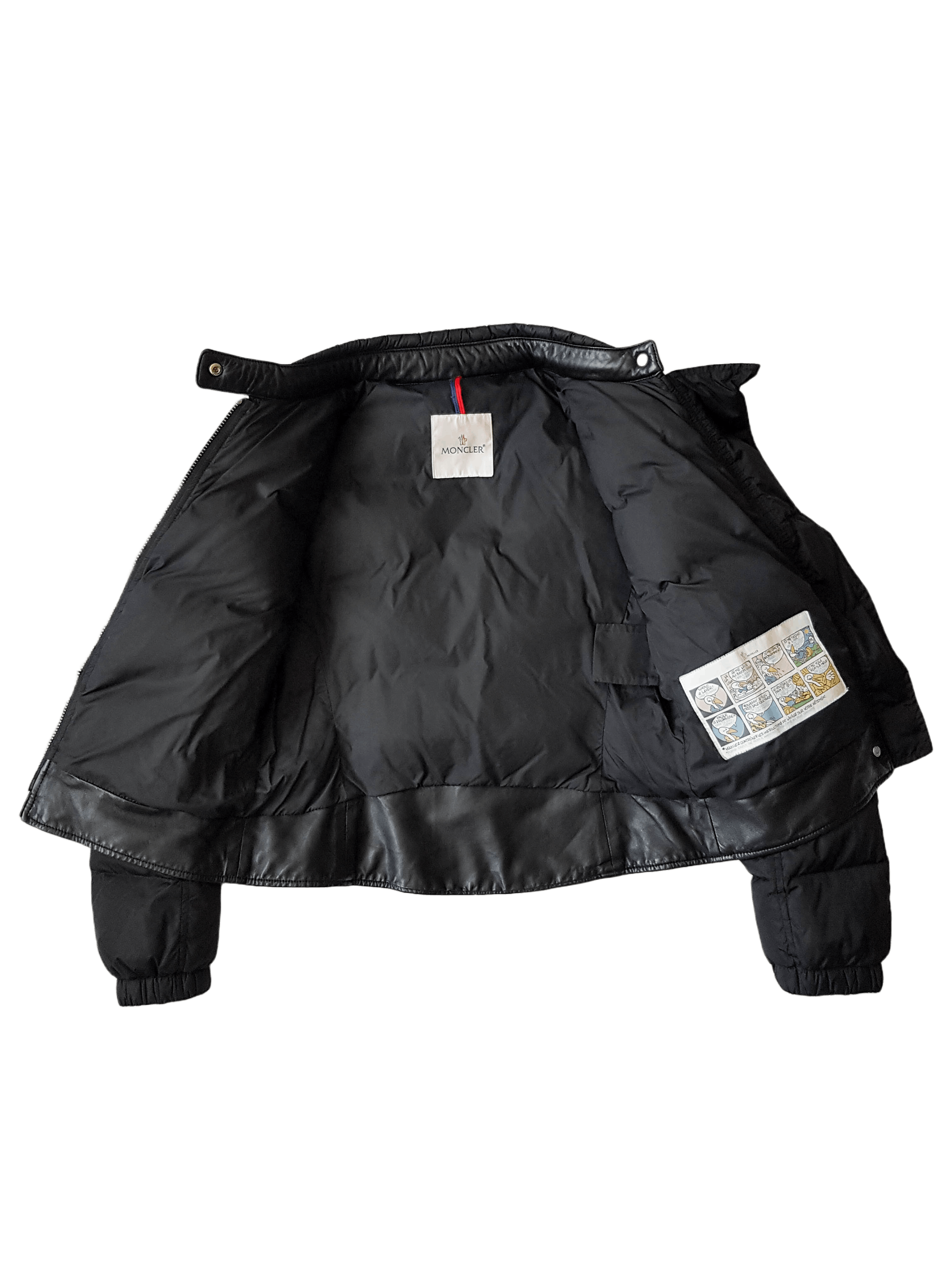 Moncler Leather Down Puffer Jacket - Clematis Giubotto - UNISEX Size M / US 6-8 / IT 42-44 - 5 Thumbnail