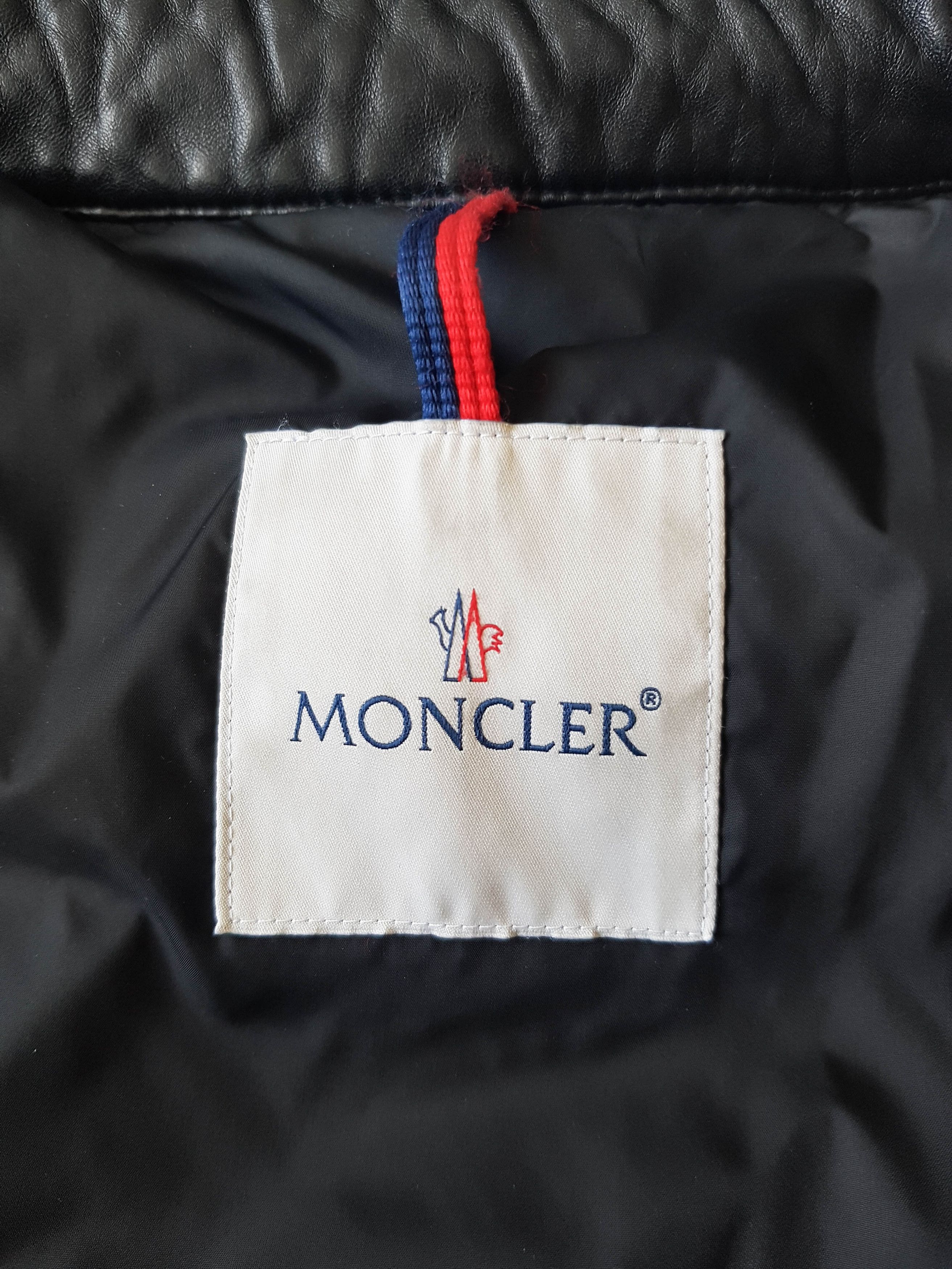 Moncler Leather Down Puffer Jacket - Clematis Giubotto - UNISEX Size M / US 6-8 / IT 42-44 - 14 Thumbnail