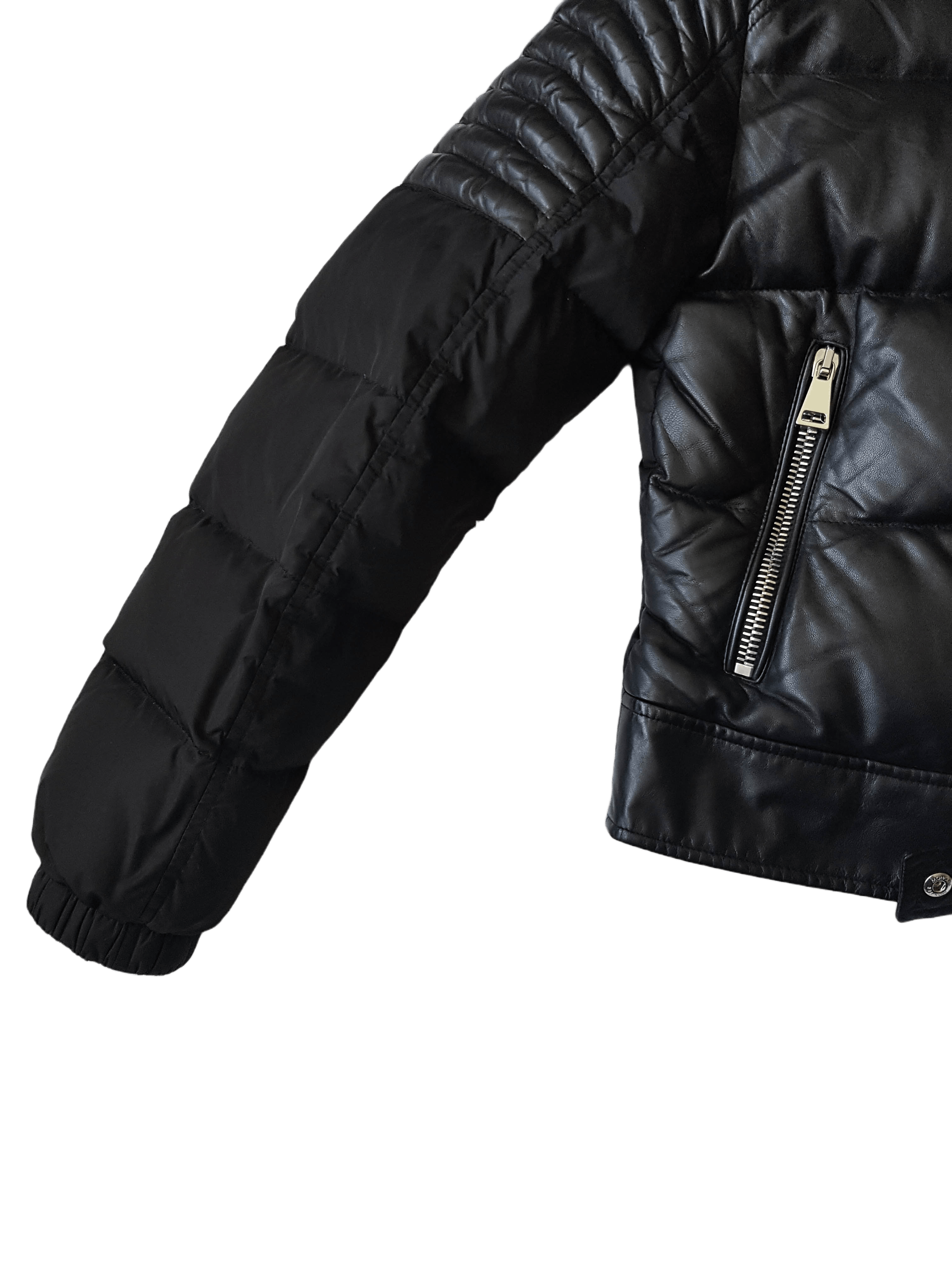 Moncler Leather Down Puffer Jacket - Clematis Giubotto - UNISEX Size M / US 6-8 / IT 42-44 - 9 Thumbnail