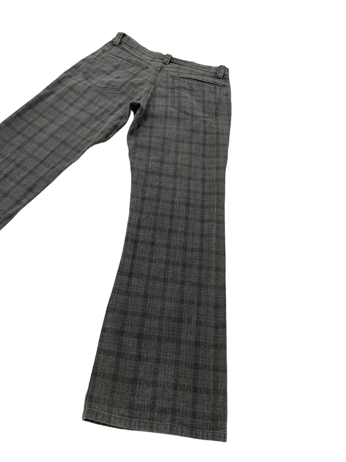 Japanese Brand Flare Jeans Comme Ca Ism Checked Pant Boot Cut 26🟦 Size US 30 / EU 46 - 13 Thumbnail