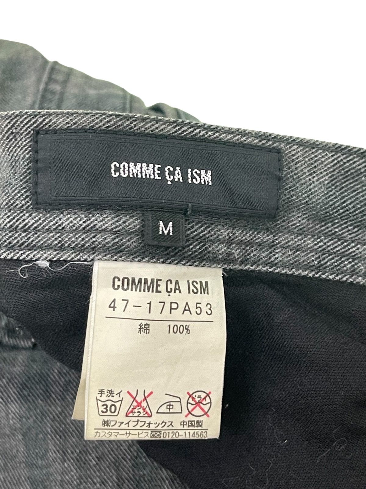 Japanese Brand Flare Jeans Comme Ca Ism Checked Pant Boot Cut 26🟦 Size US 30 / EU 46 - 10 Thumbnail