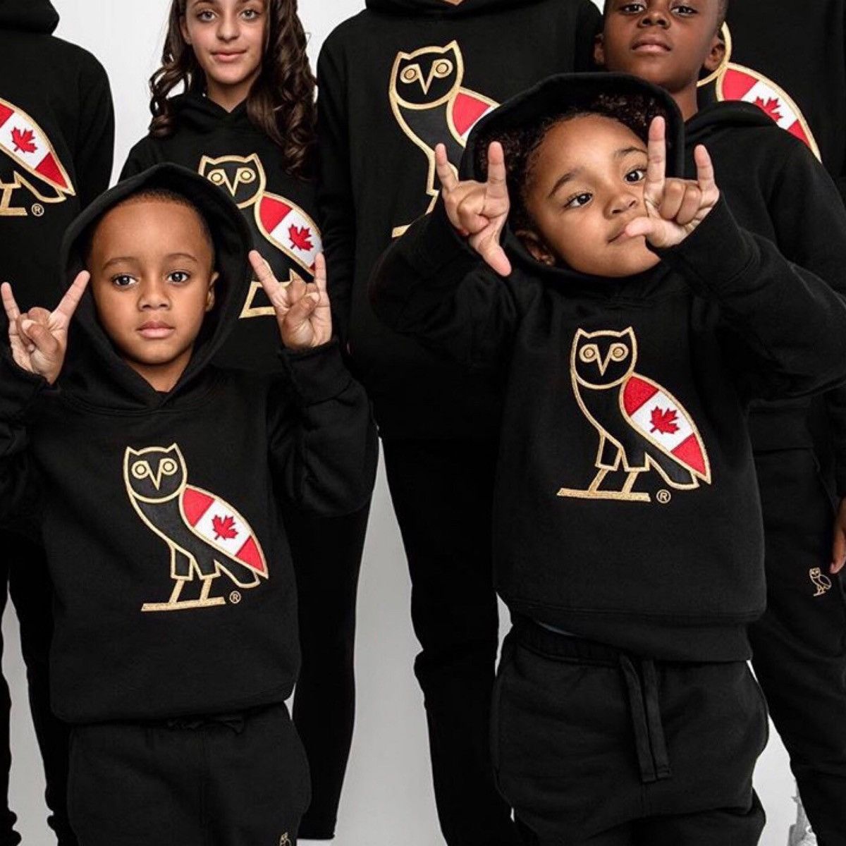 Drake OVO Canada Flag OG Owl Exclusive Hoodie Black🇨🇦🦉 Size US XXL / EU 58 / 5 - 7 Thumbnail