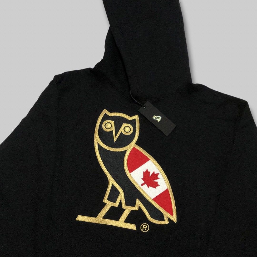 Drake OVO Canada Flag OG Owl Exclusive Hoodie Black🇨🇦🦉 Size US XXL / EU 58 / 5 - 2 Thumbnail