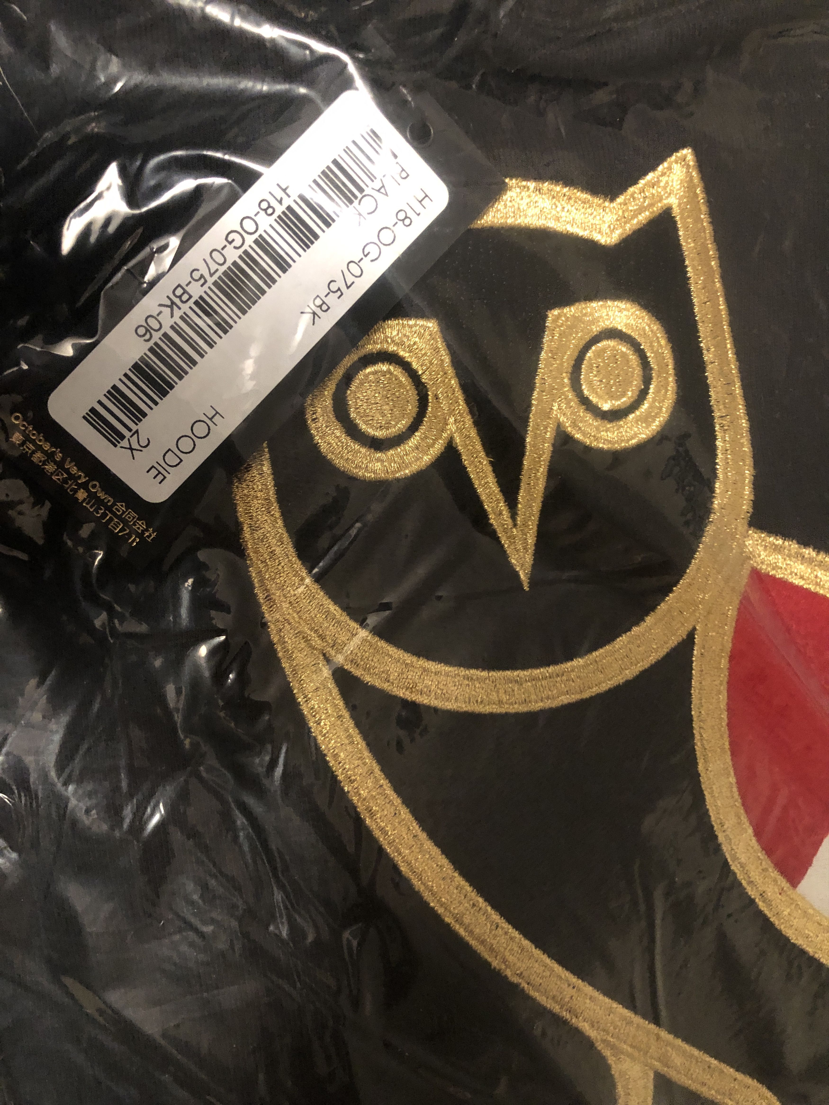 Drake OVO Canada Flag OG Owl Exclusive Hoodie Black🇨🇦🦉 Size US XXL / EU 58 / 5 - 9 Thumbnail